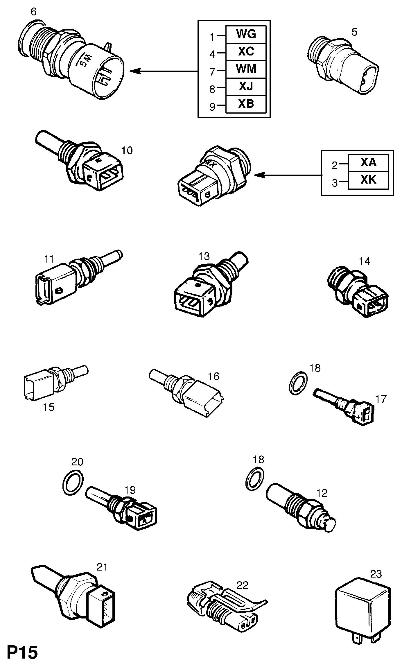 General Motors 1338454 - Датчик, температура охлаждающей жидкости unicars.by