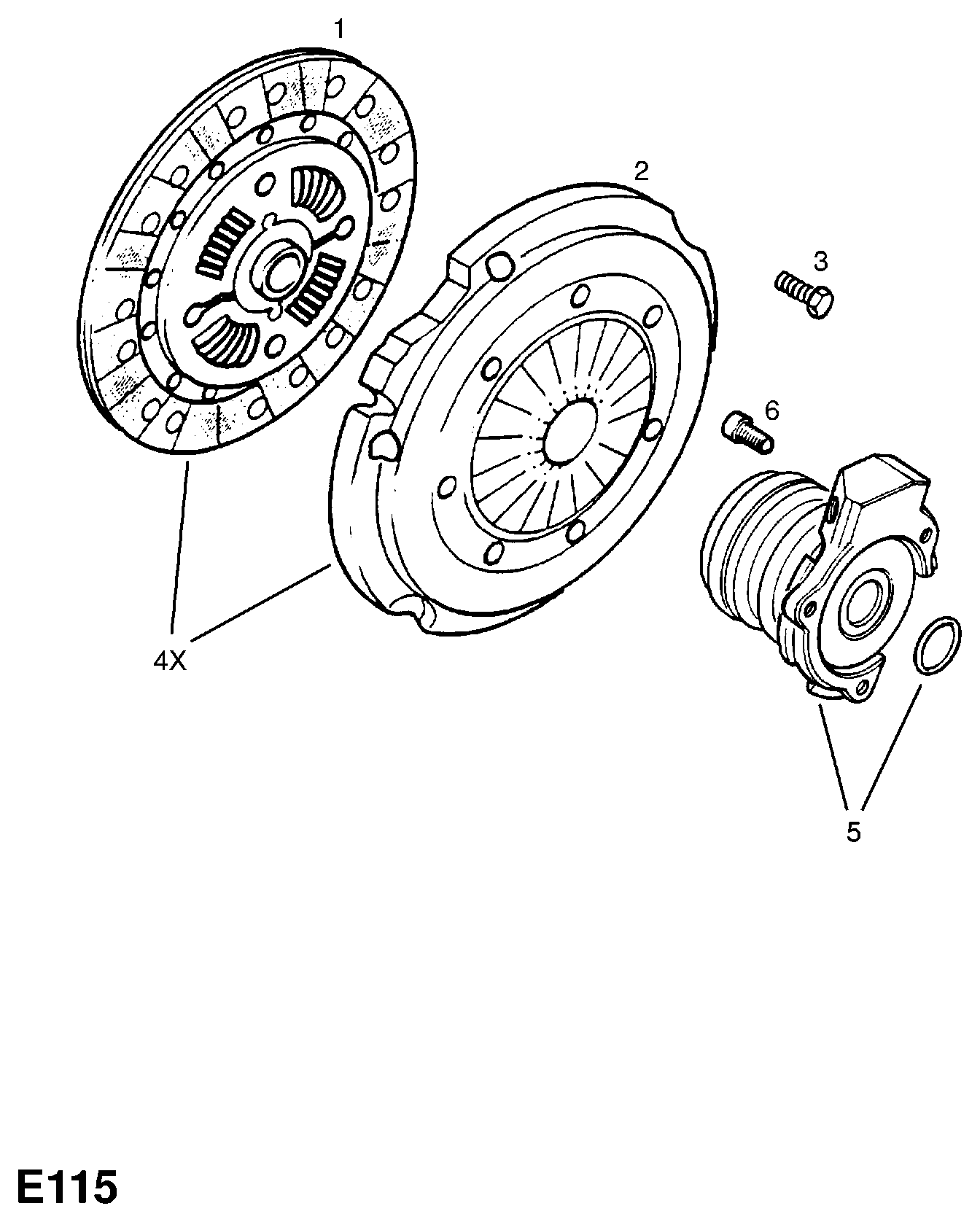 Vauxhall 6 66 124 - Нажимной диск сцепления unicars.by