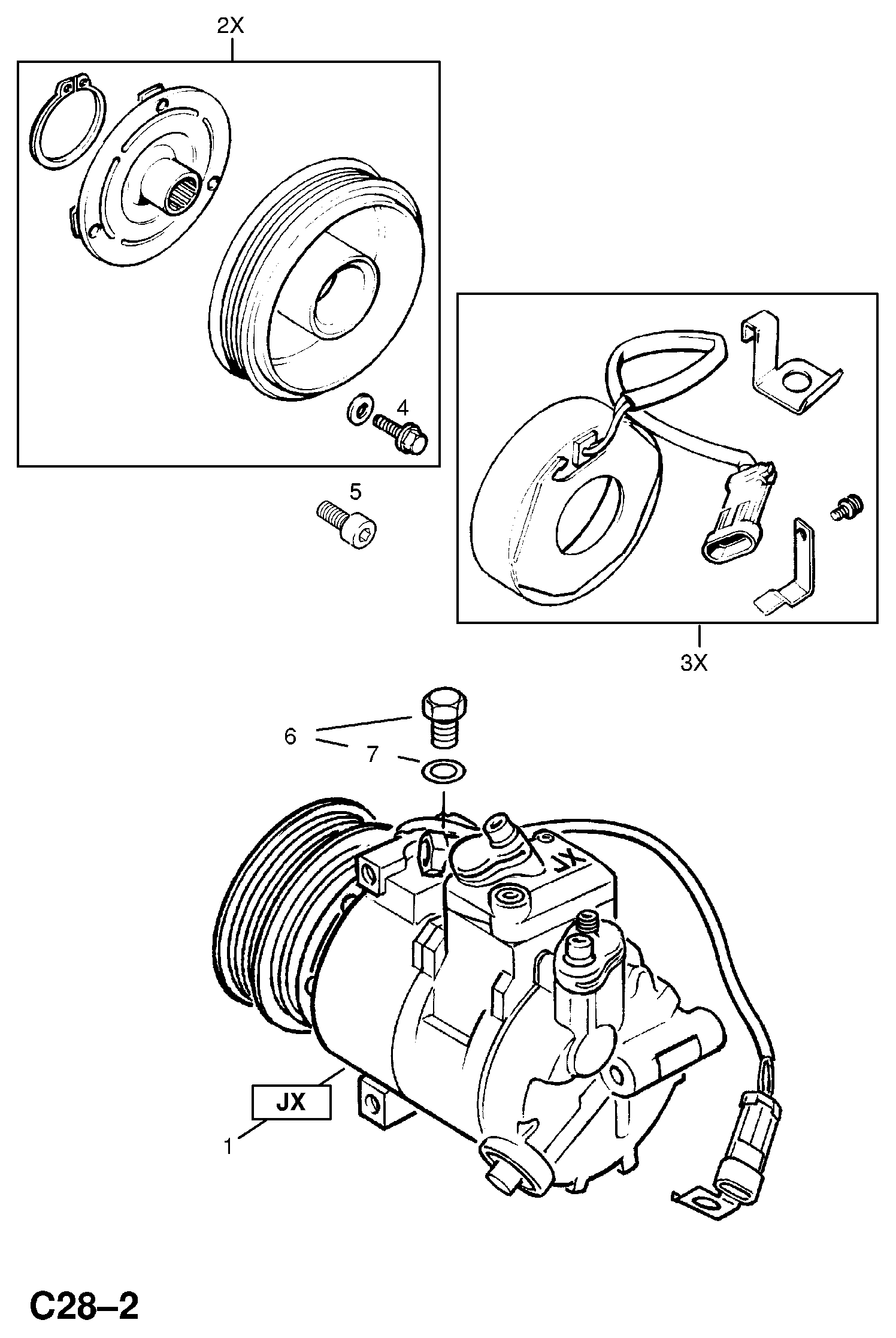 Opel 18 54 148 - Компрессор кондиционера unicars.by