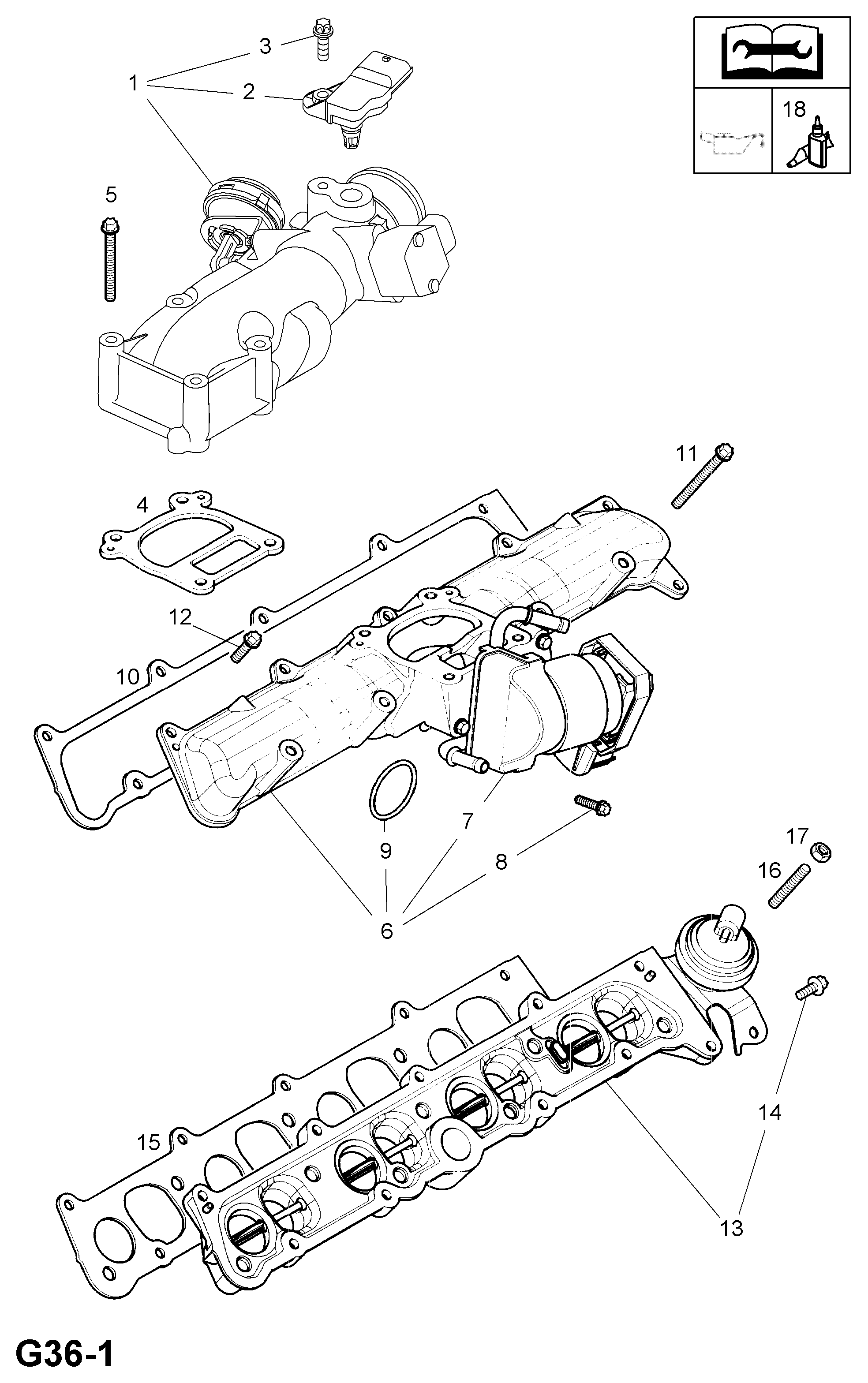 Opel 58 51 041 - Клапан возврата ОГ unicars.by