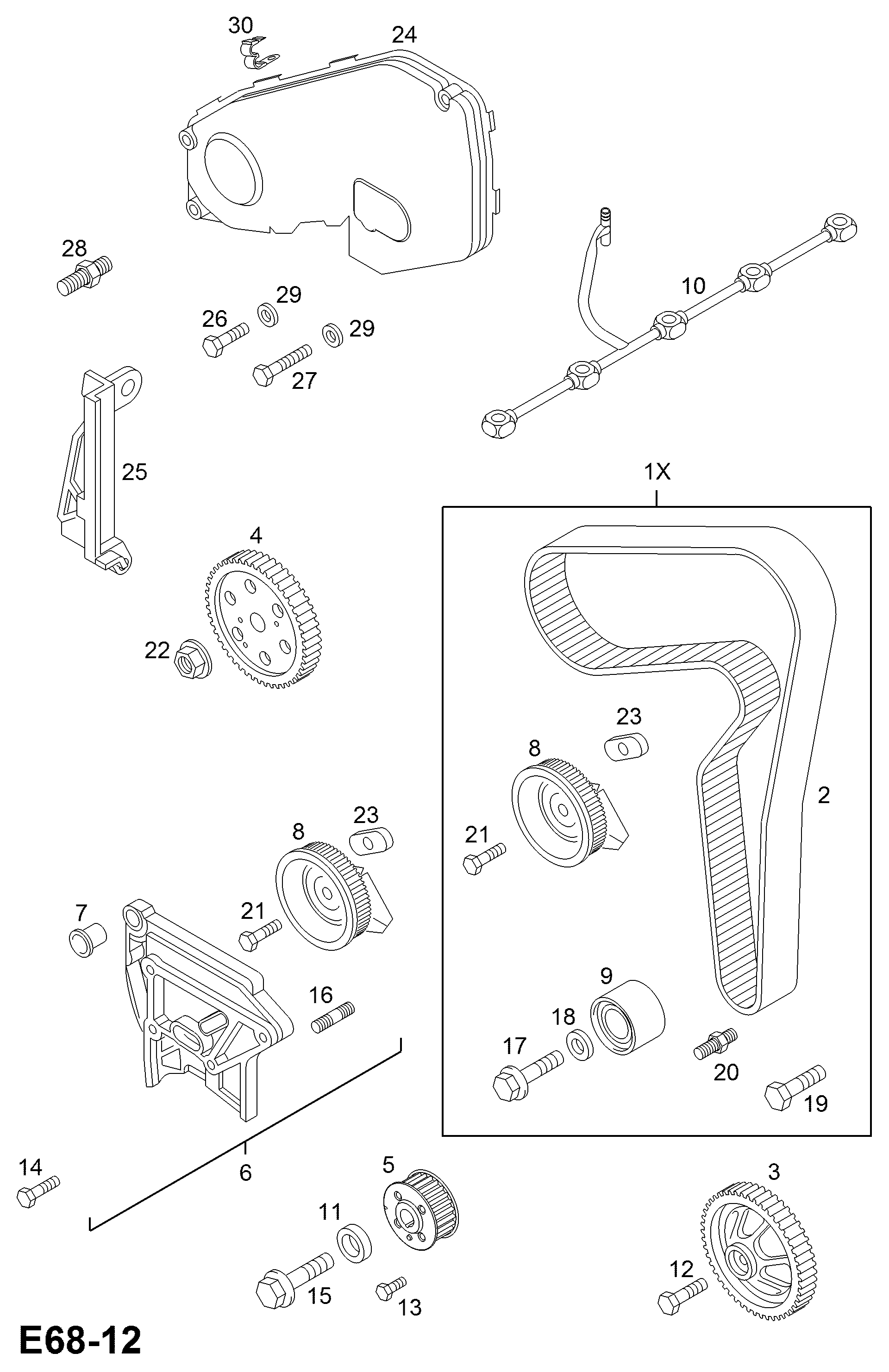 Opel 56 36 456 - Натяжной ролик, зубчатый ремень ГРМ unicars.by