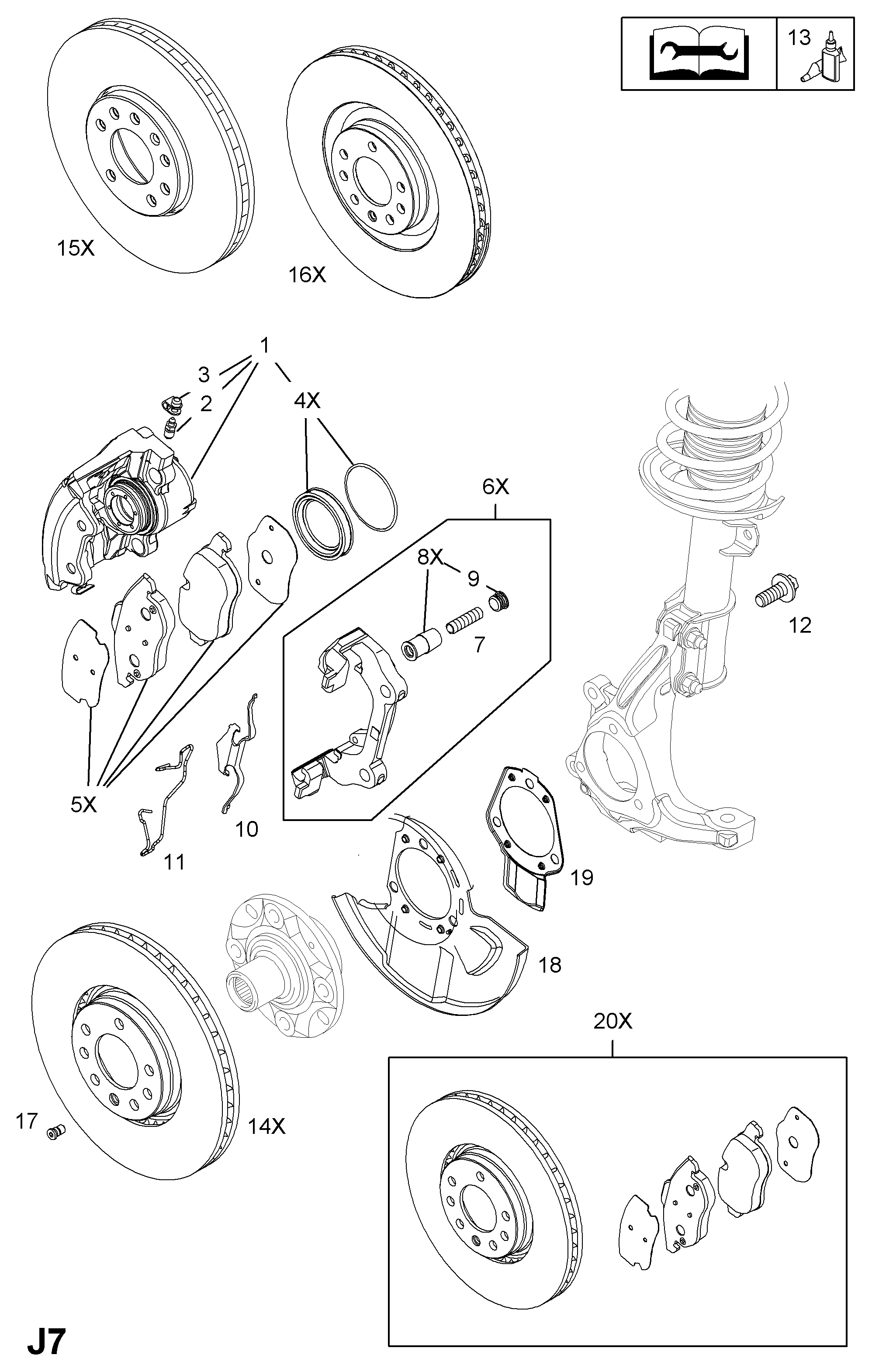 SAAB 16 05 137 - Тормозные колодки, дисковые, комплект unicars.by