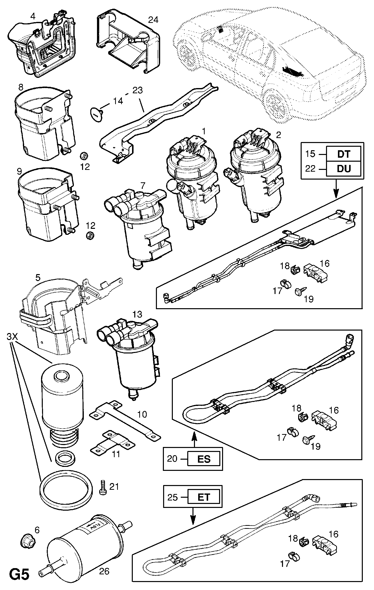 Opel 813569 - Топливный фильтр unicars.by