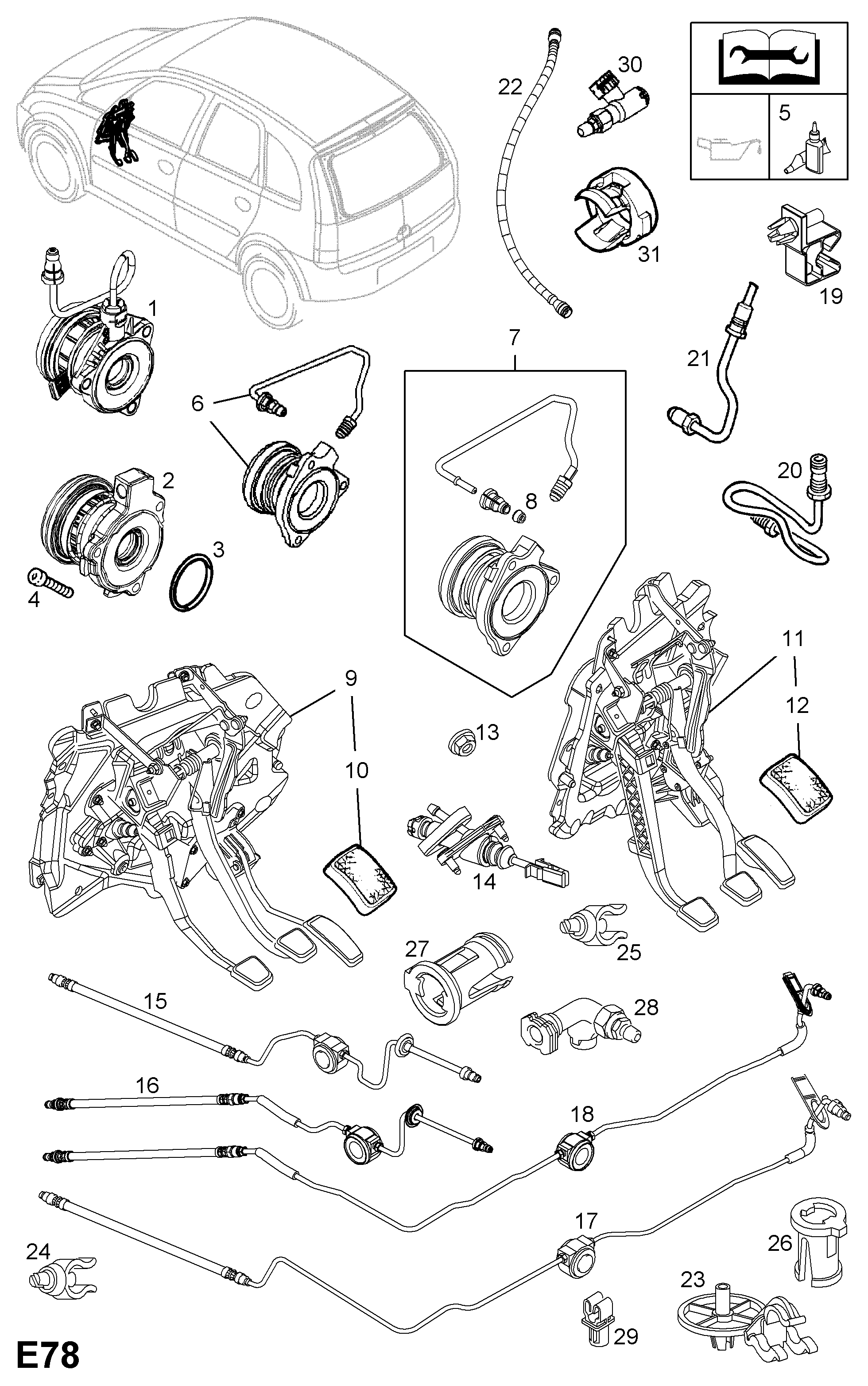 FIAT 5679333 - Центральный выключатель, система сцепления unicars.by