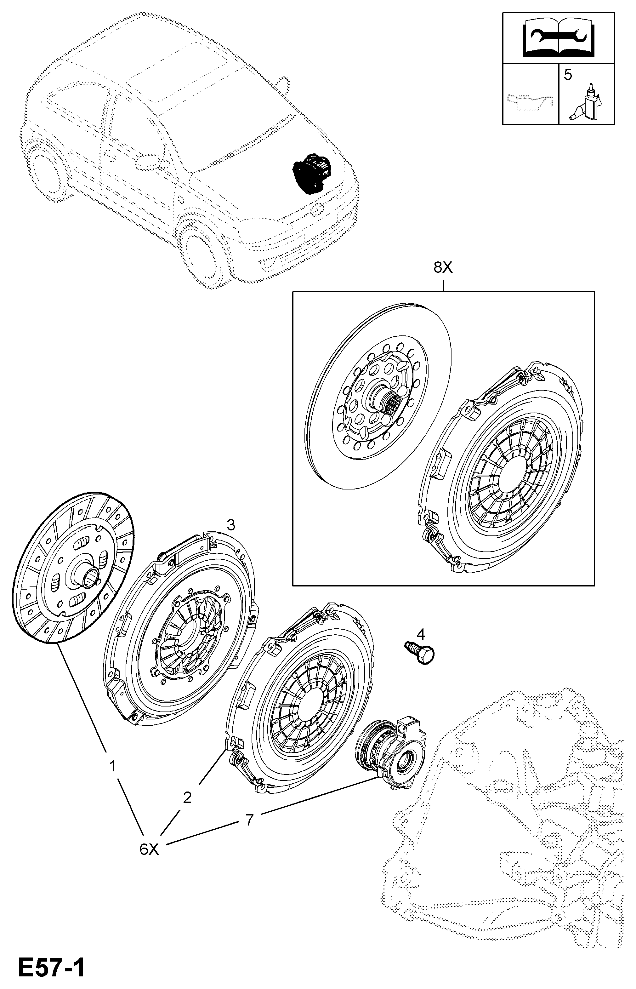 Vauxhall 56 66 022 - Нажимной диск сцепления unicars.by