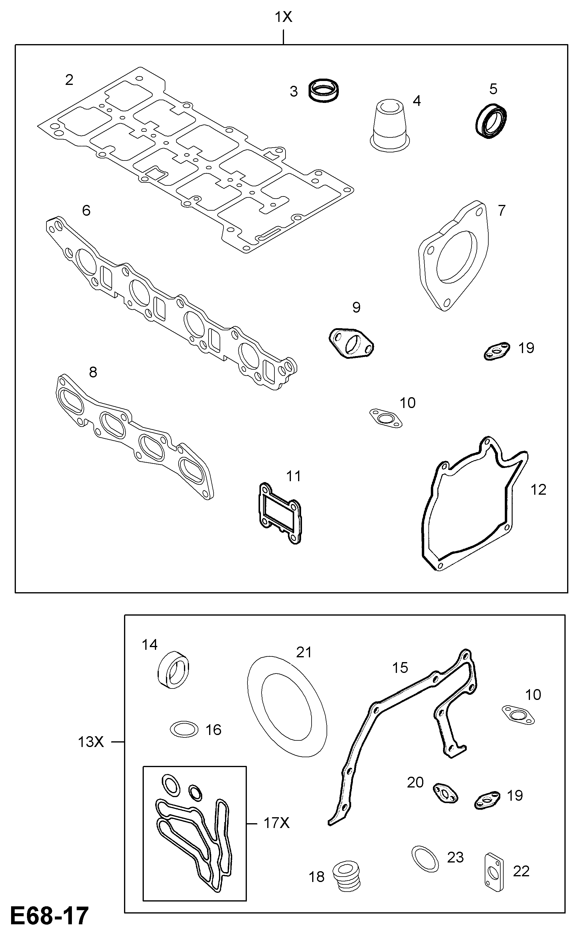 Opel 56 07 969 - Прокладка, крышка головки цилиндра unicars.by