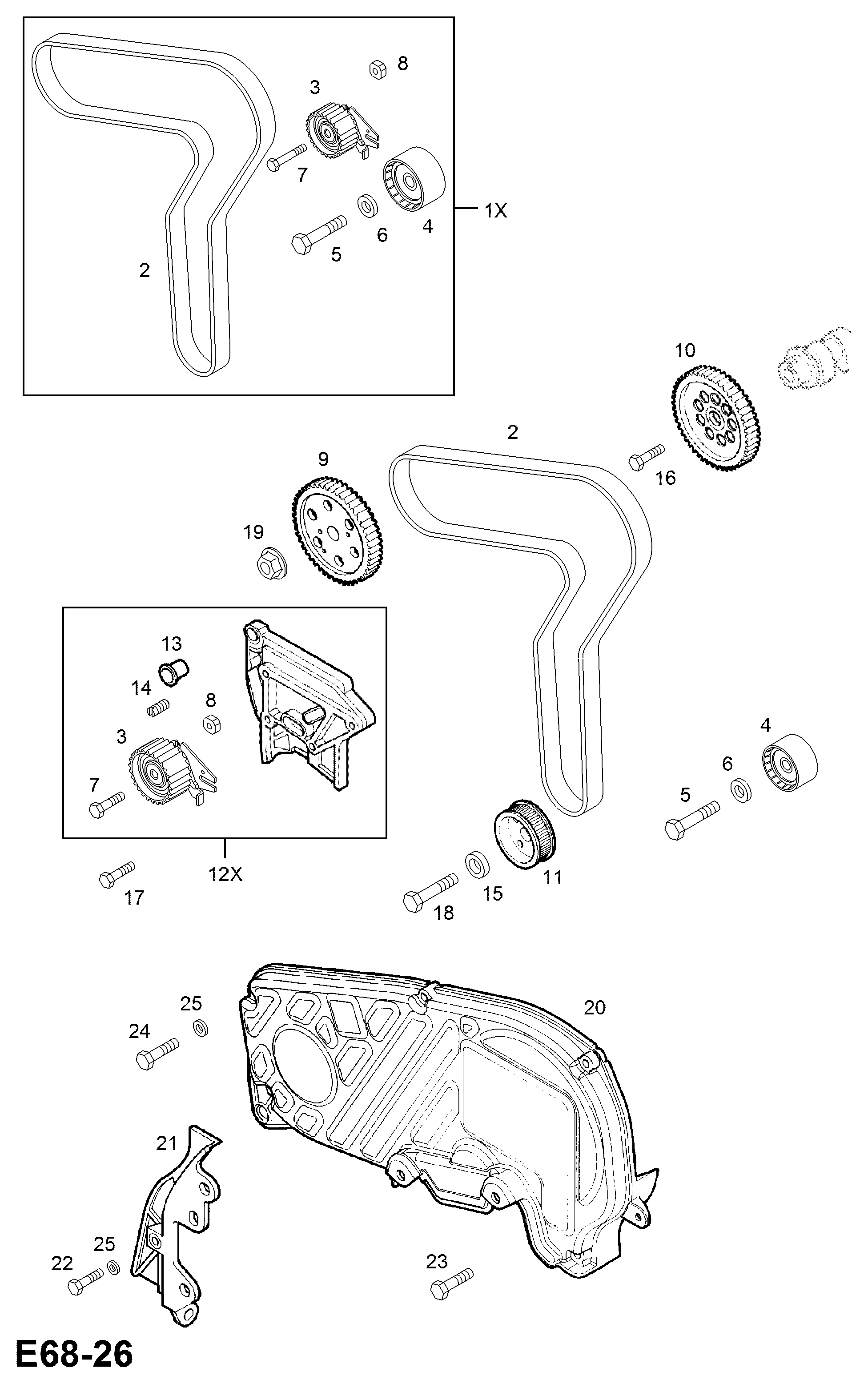 General Motors 6606029 - Комплект зубчатого ремня ГРМ unicars.by