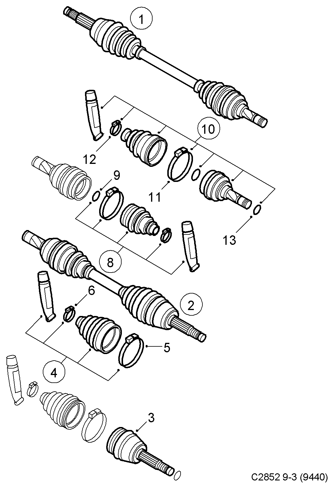 SAAB 93173675 - Пыльник, приводной вал unicars.by