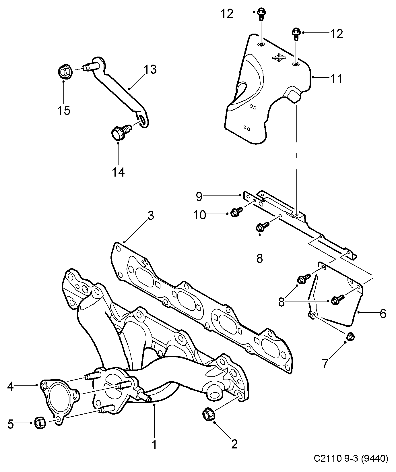 FIAT 55555775 - Гайка, выпускной коллектор unicars.by