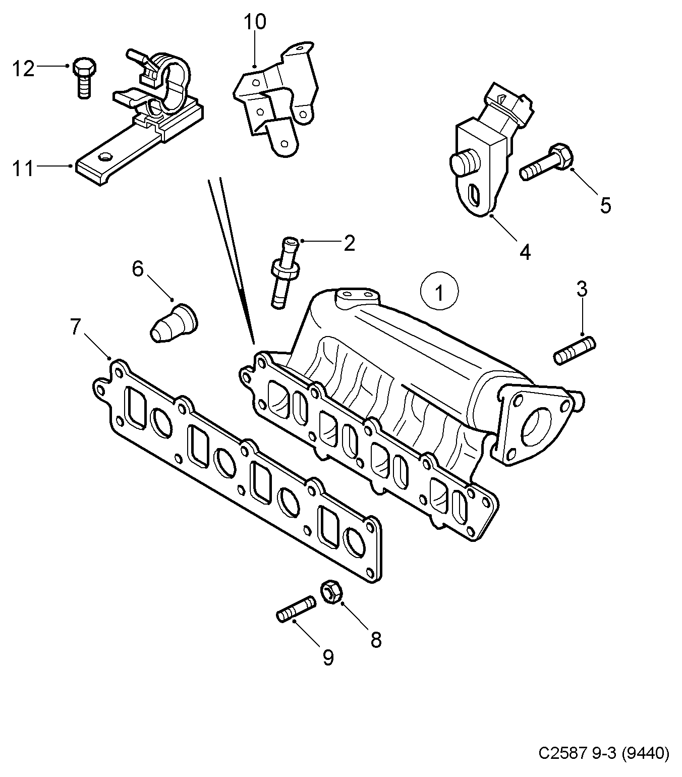 Chevrolet 93 171 176 - Датчик, давление наддува unicars.by