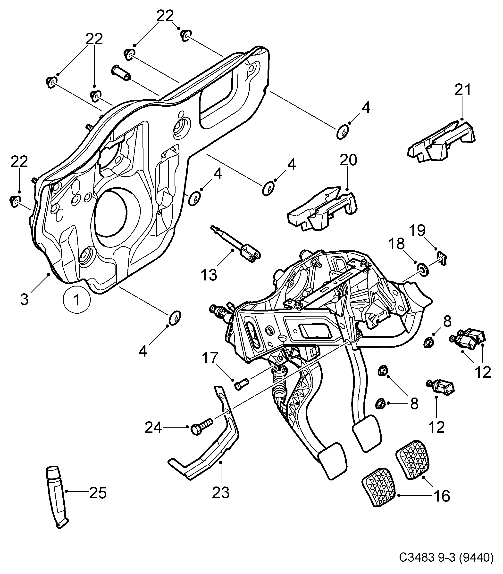 Opel 9185906 - Выключатель фонаря сигнала торможения unicars.by