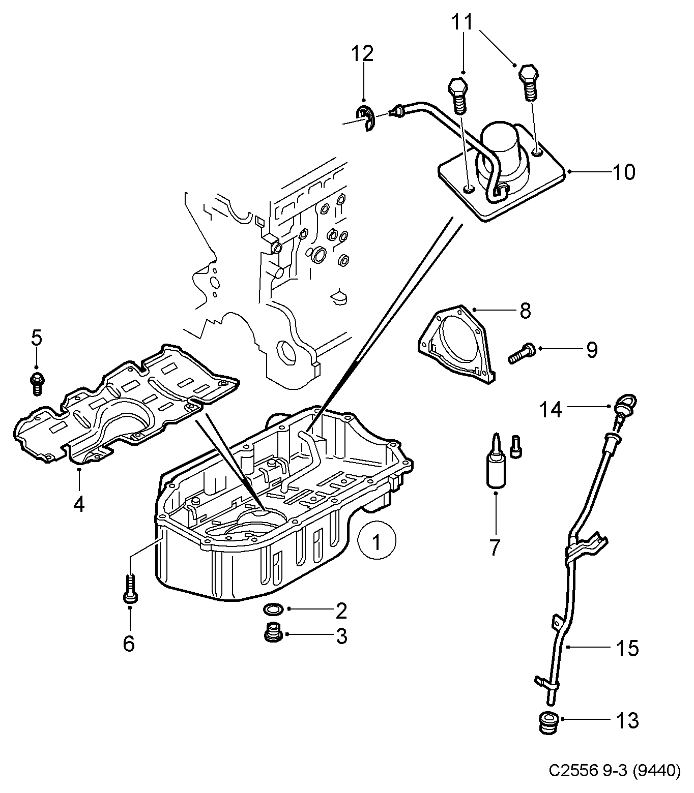 SAAB 93183669 - Резьбовая пробка, масляный поддон unicars.by