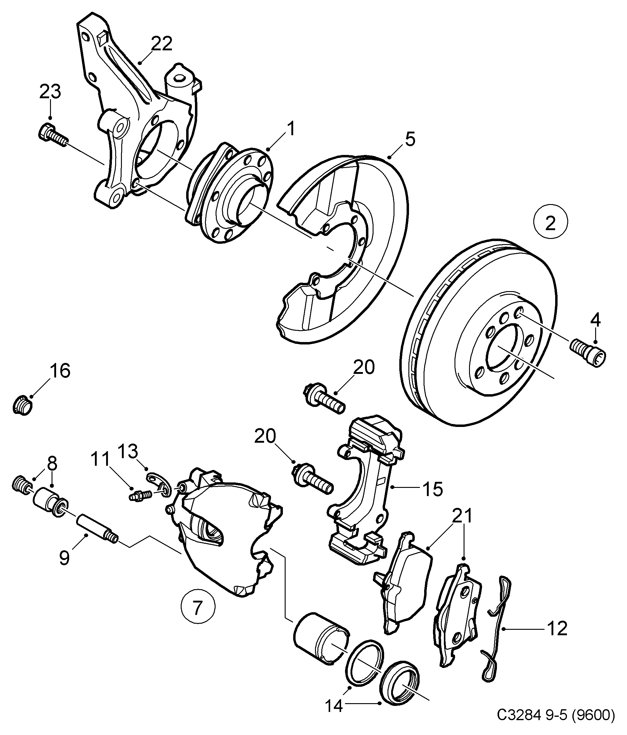 SAAB 32025723 - Тормозной диск unicars.by