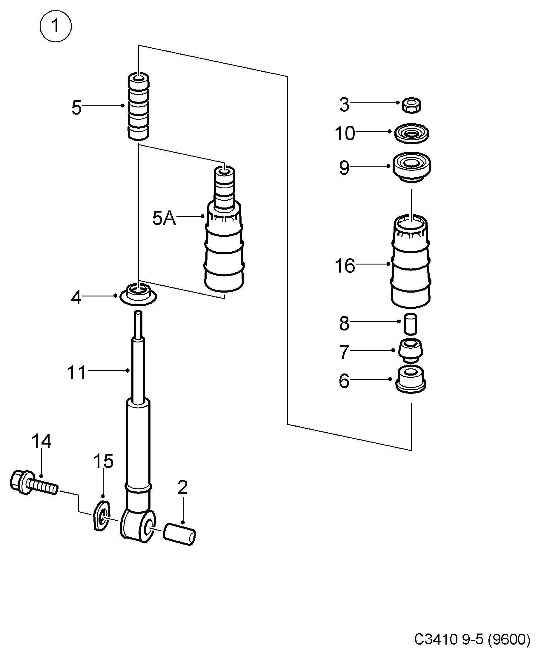 SAAB 4689345 - Амортизатор unicars.by