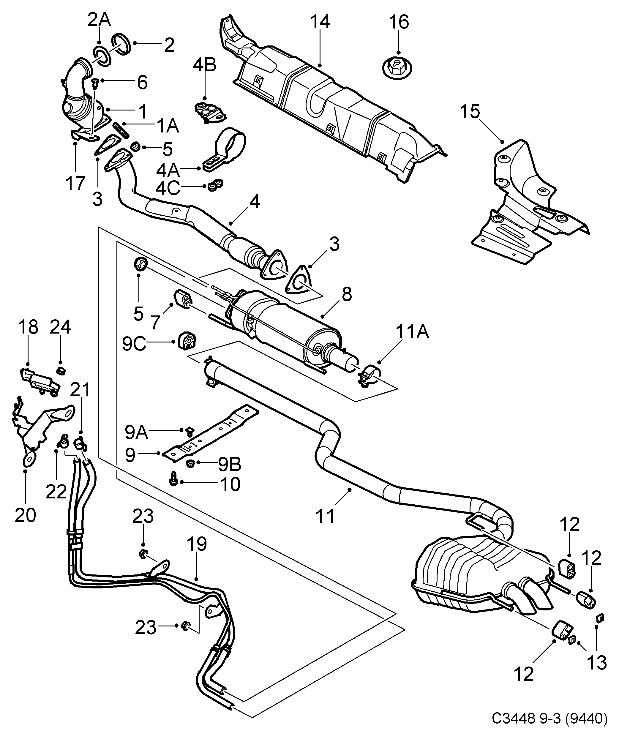 Opel 55564448 - Сажевый / частичный фильтр, система выхлопа ОГ unicars.by