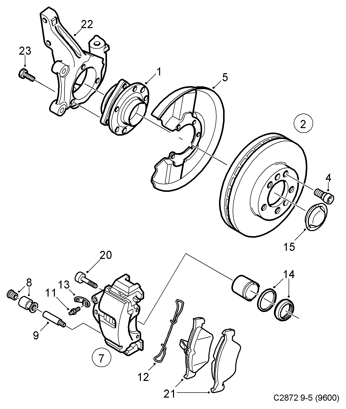 Vauxhall 5392485 - Тормозные колодки, дисковые, комплект unicars.by