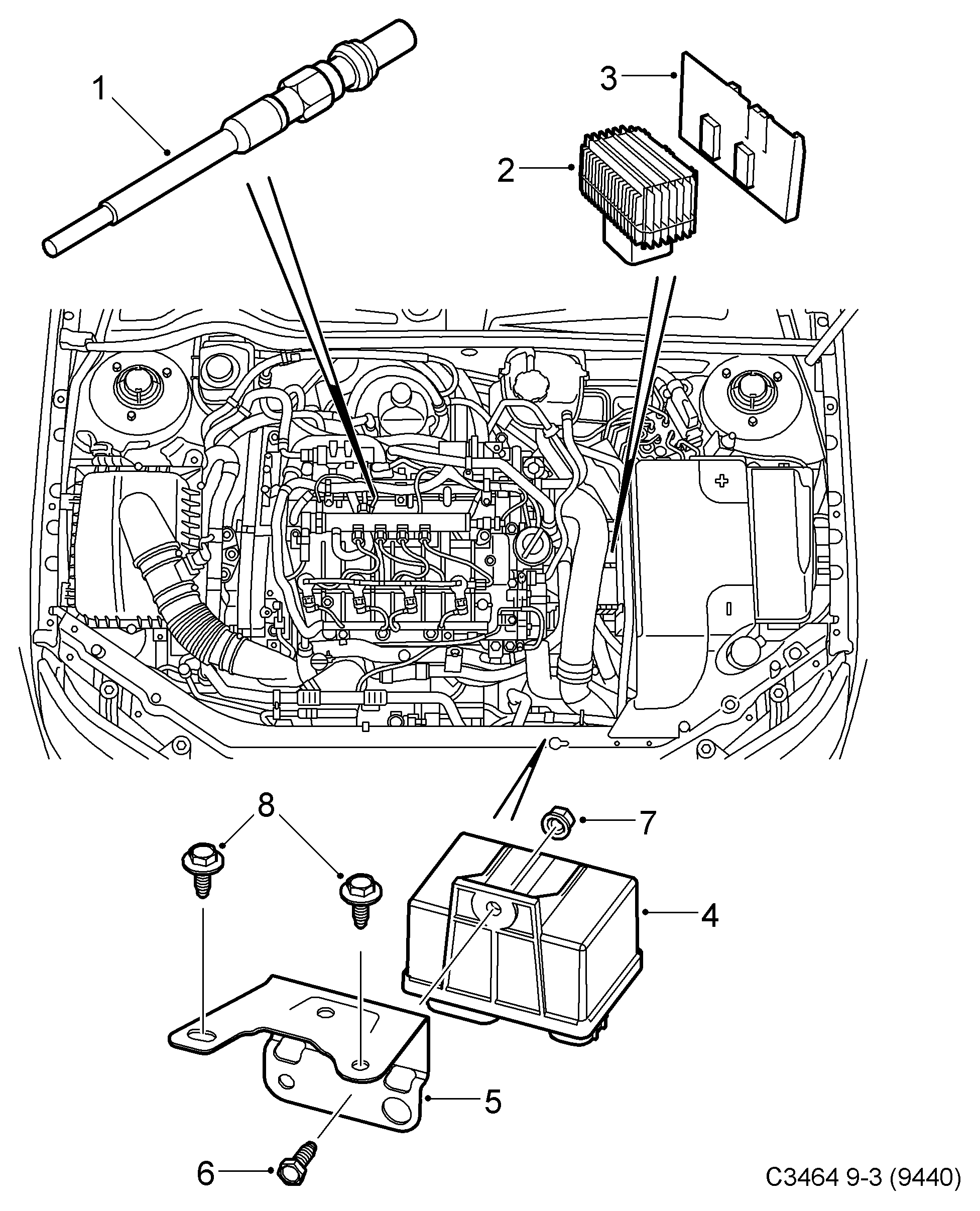 Opel 93178225 - Свеча накаливания unicars.by