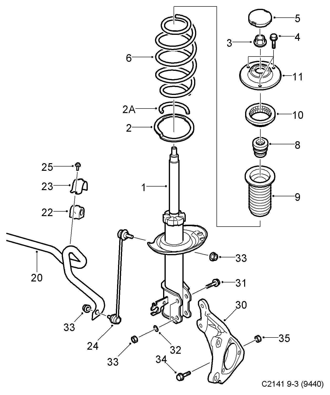 Vauxhall 24435884 - Опора стойки амортизатора, подушка unicars.by