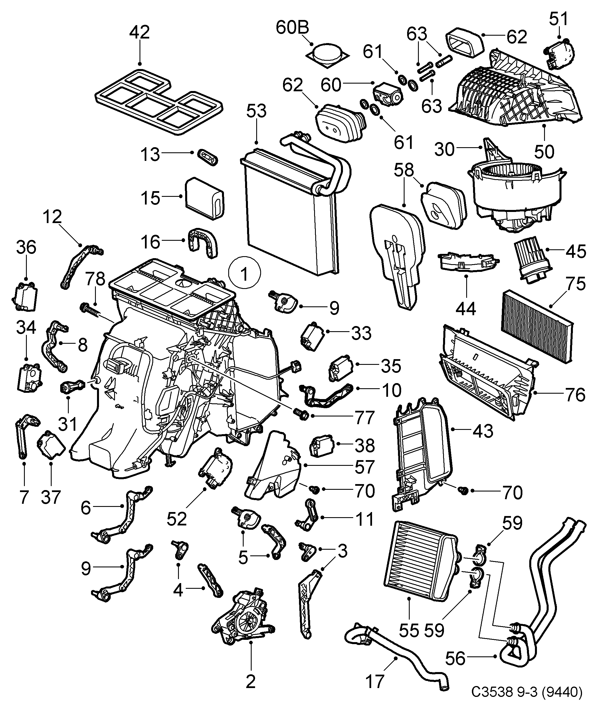 Vauxhall 9179905 - Фильтр воздуха в салоне unicars.by