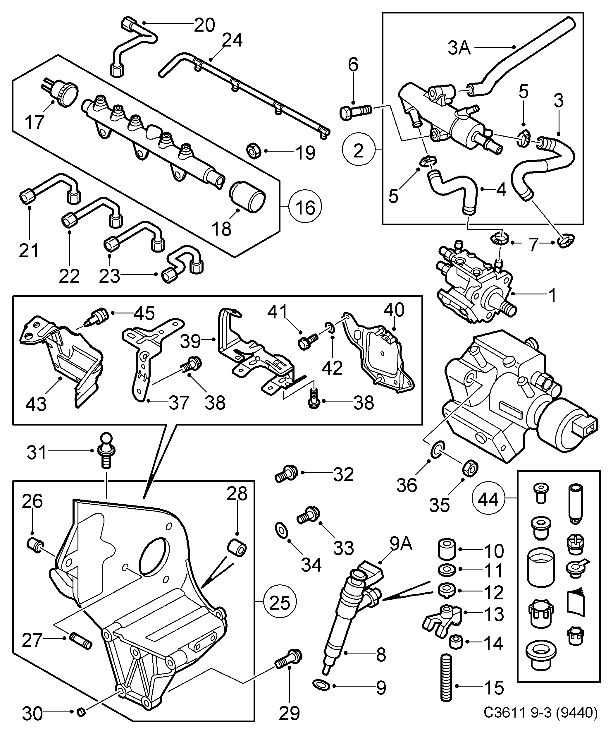 Opel 93182410 - Насос высокого давления unicars.by