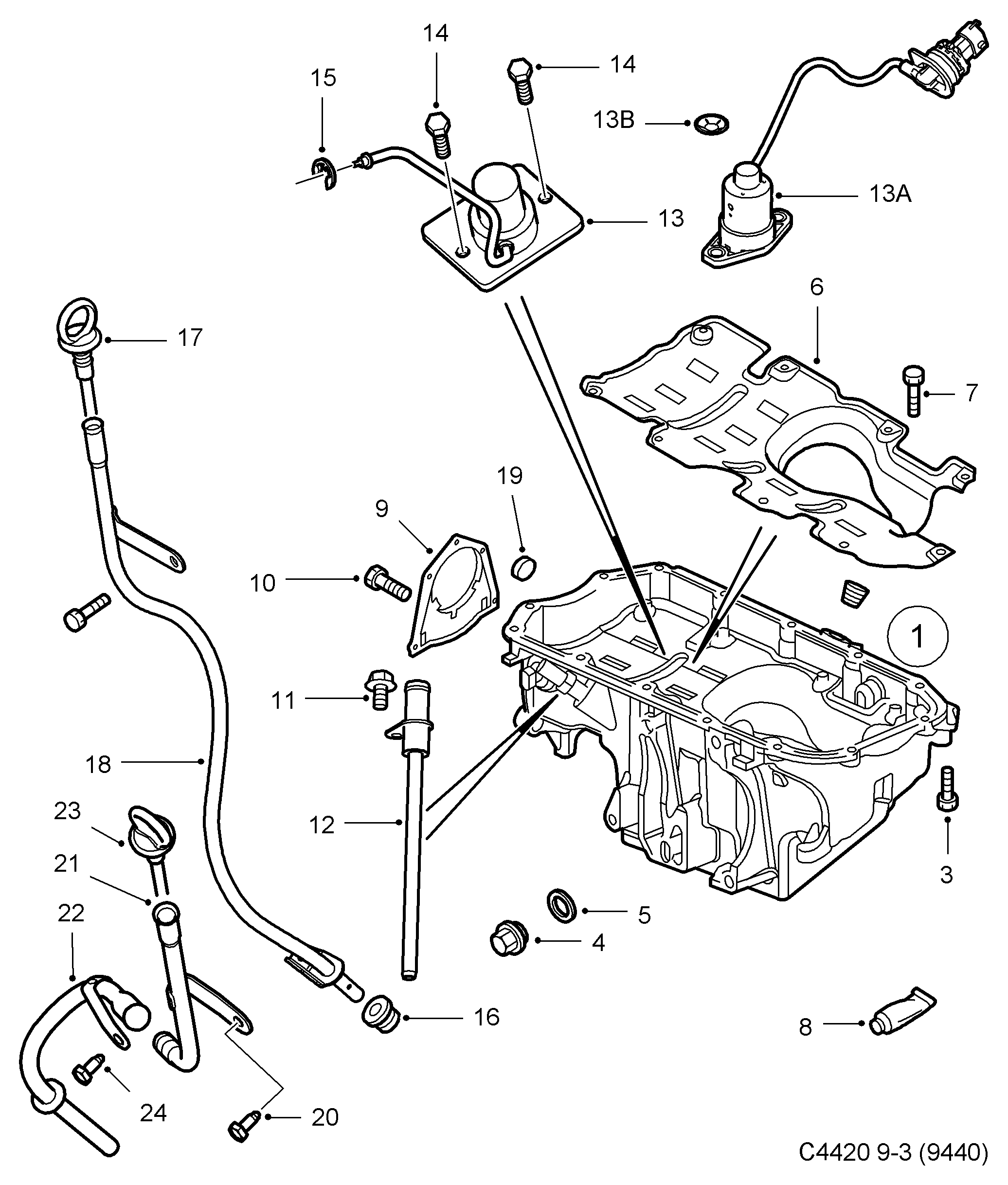 SAAB 93 178 360 - Уплотнительное кольцо, резьбовая пробка маслосливного отверстия unicars.by