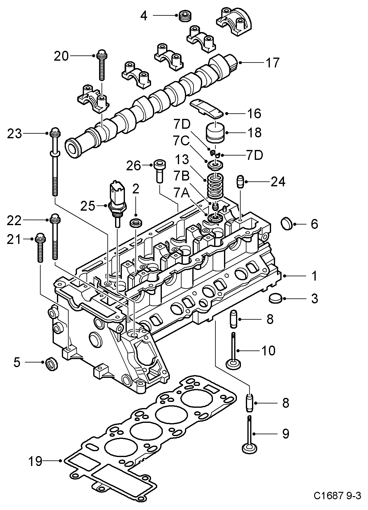 General Motors 9543406 - Датчик, температура охлаждающей жидкости unicars.by