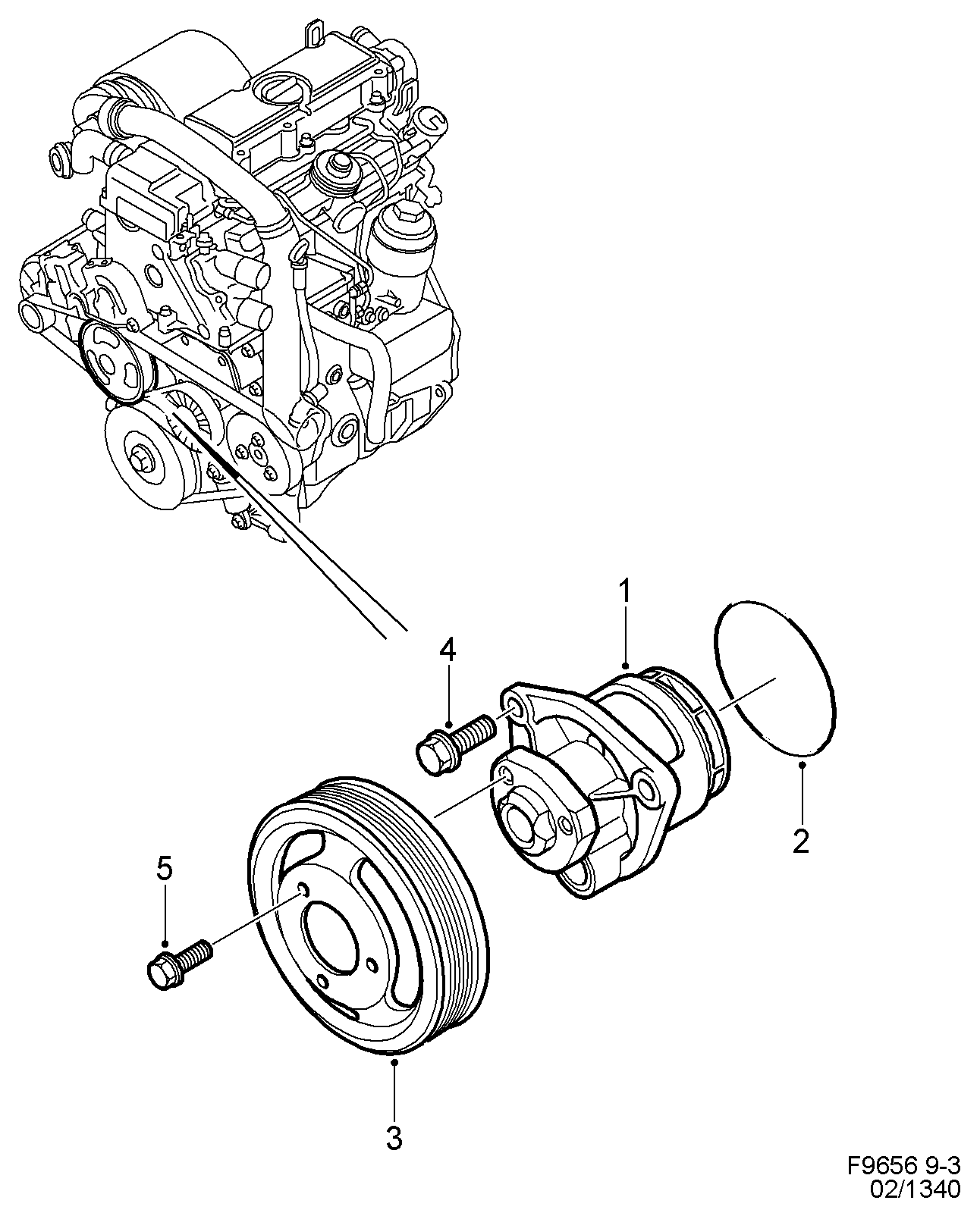 General Motors 4772711 - Водяной насос unicars.by