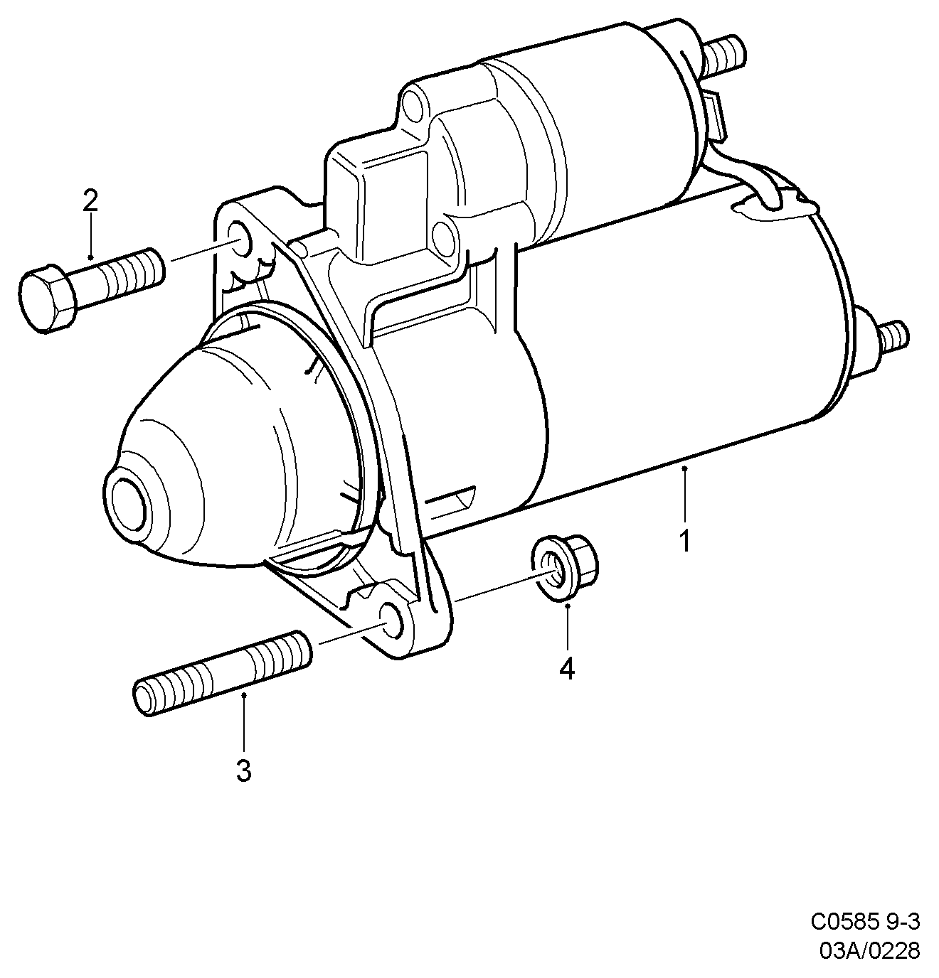 SAAB 51 94 758 - Стартер unicars.by