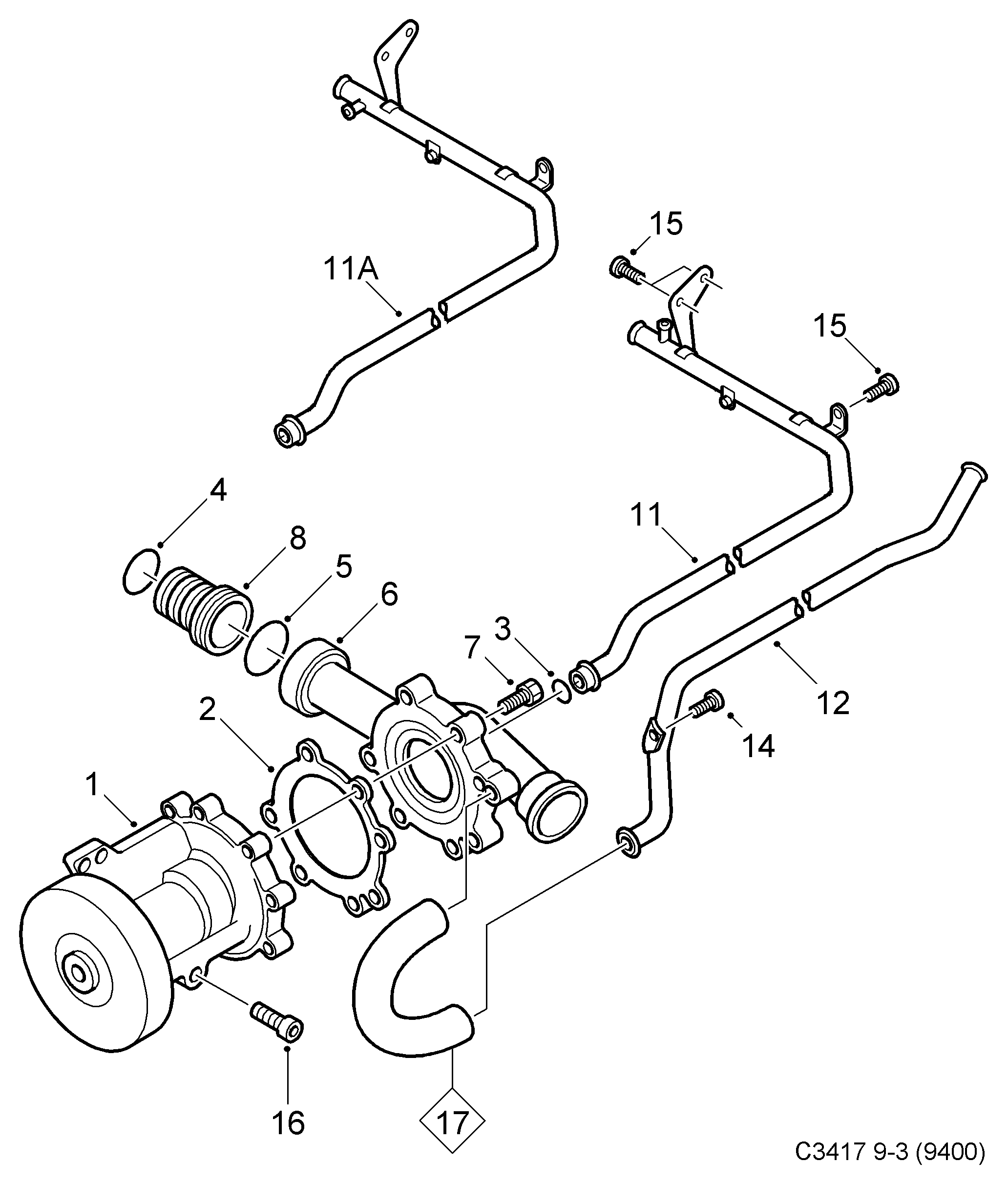 VW 9187691 - Водяной насос unicars.by