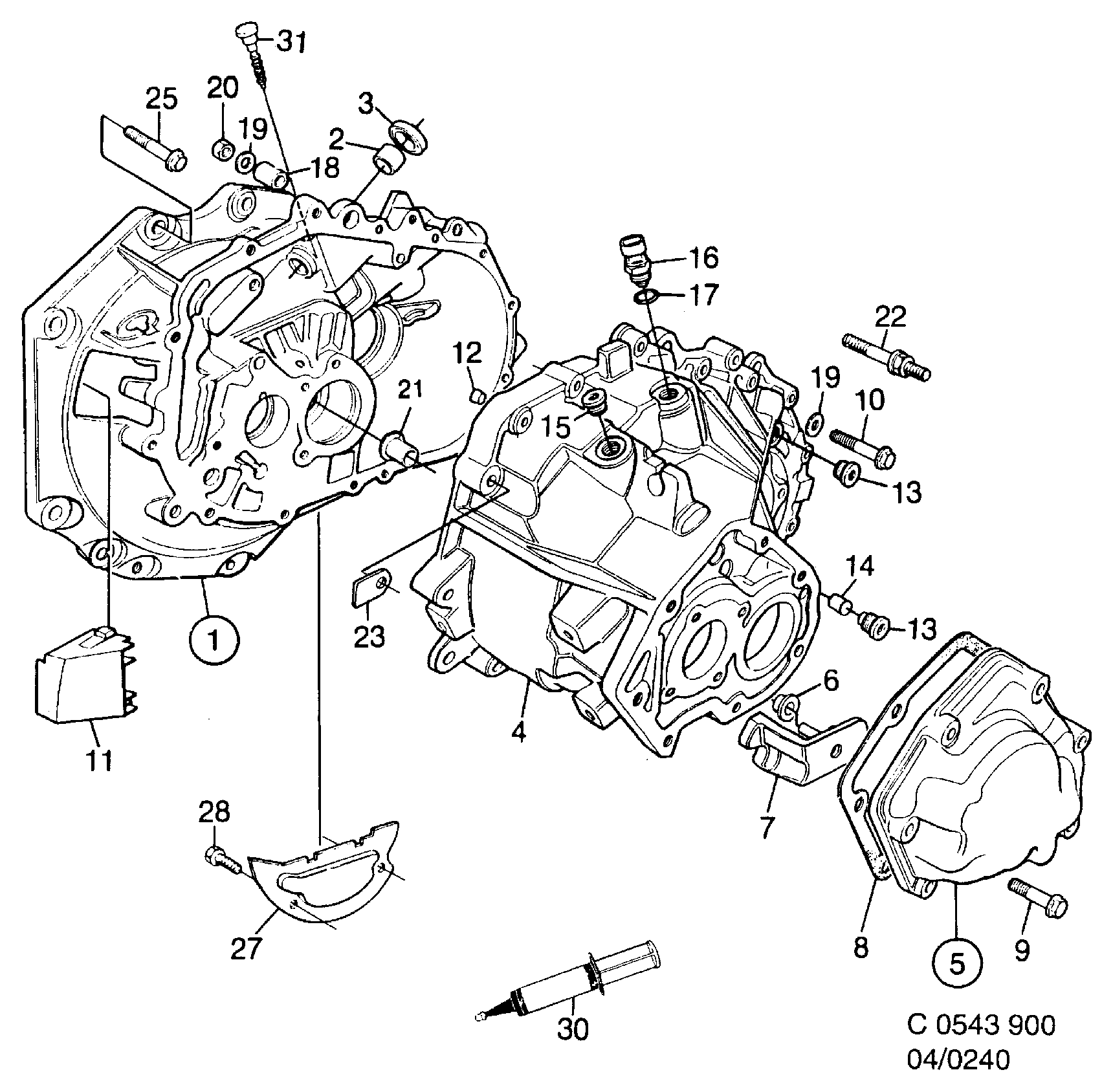 Opel 4232666 - Датчик, переключатель, фара заднего хода unicars.by