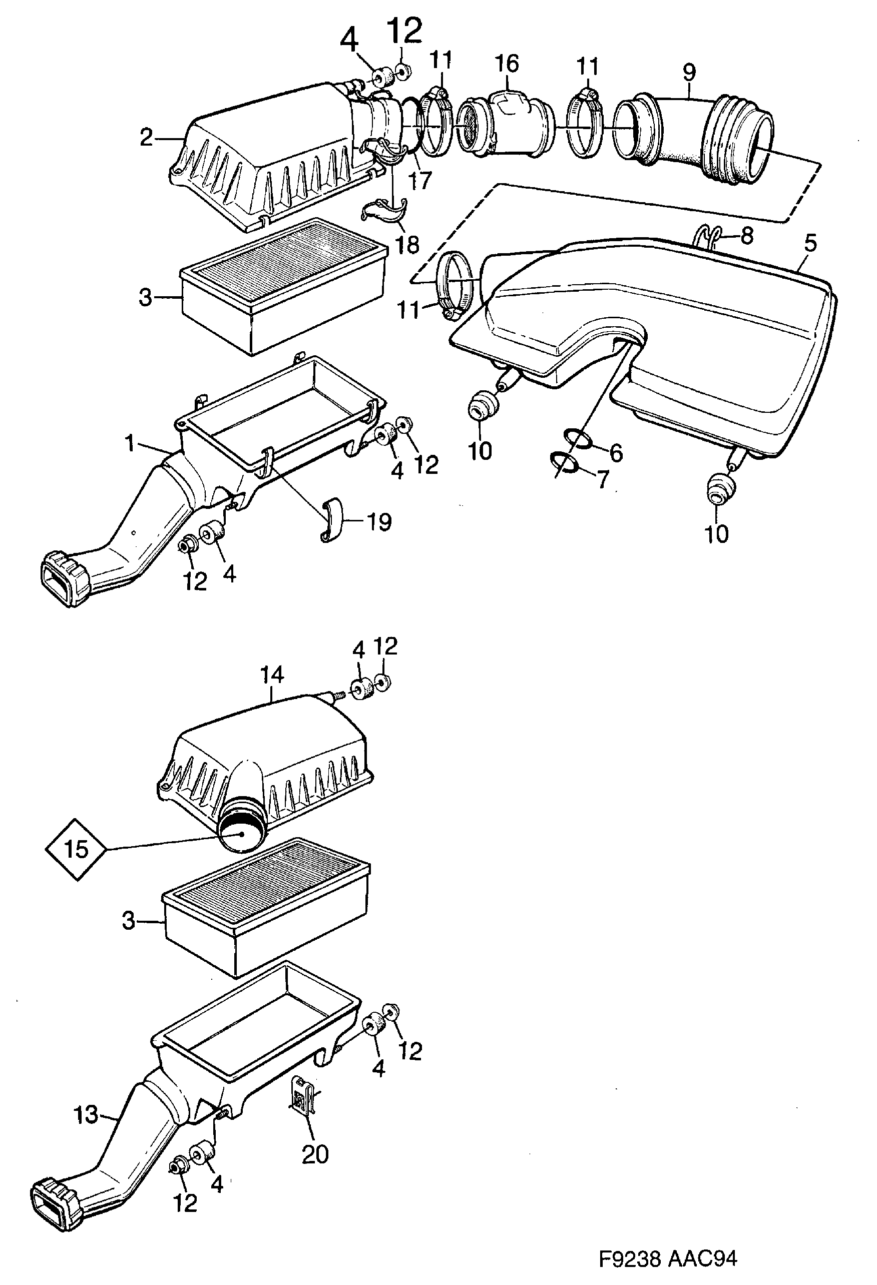 Pontiac 9 128 919 - Датчик потока, массы воздуха unicars.by