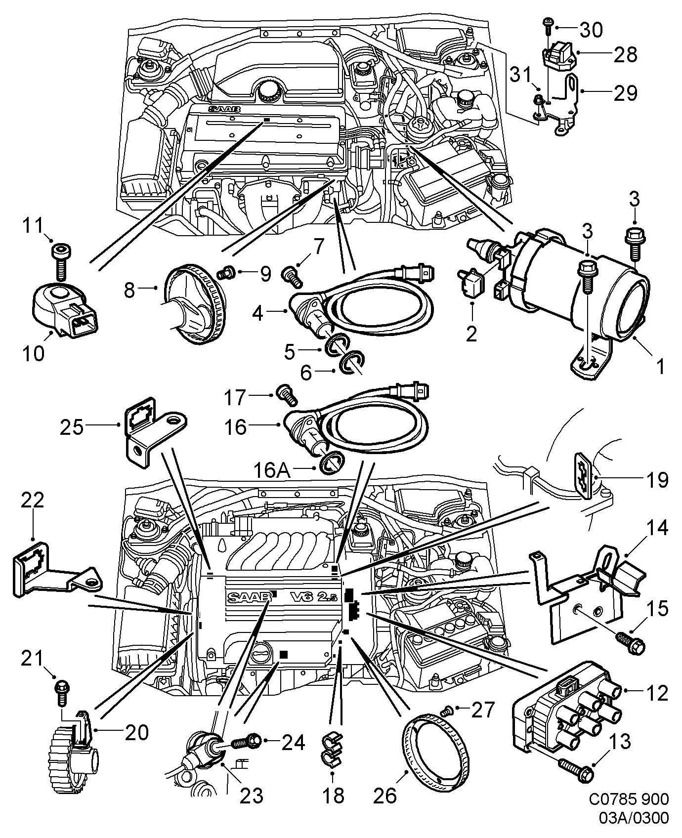 Opel 90357480 - Датчик импульсов, коленвал unicars.by