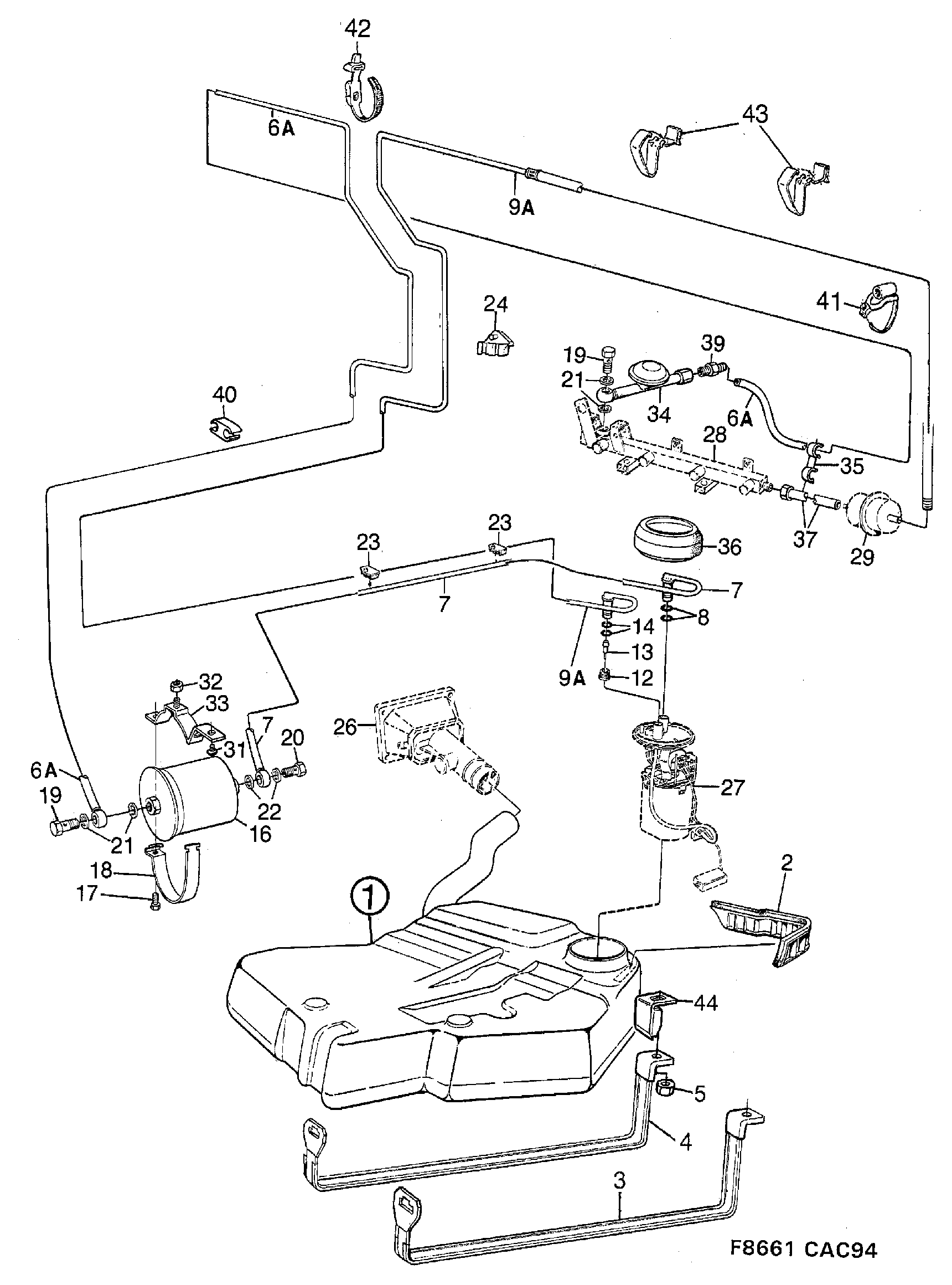 Skoda 4163853 - Топливный фильтр unicars.by