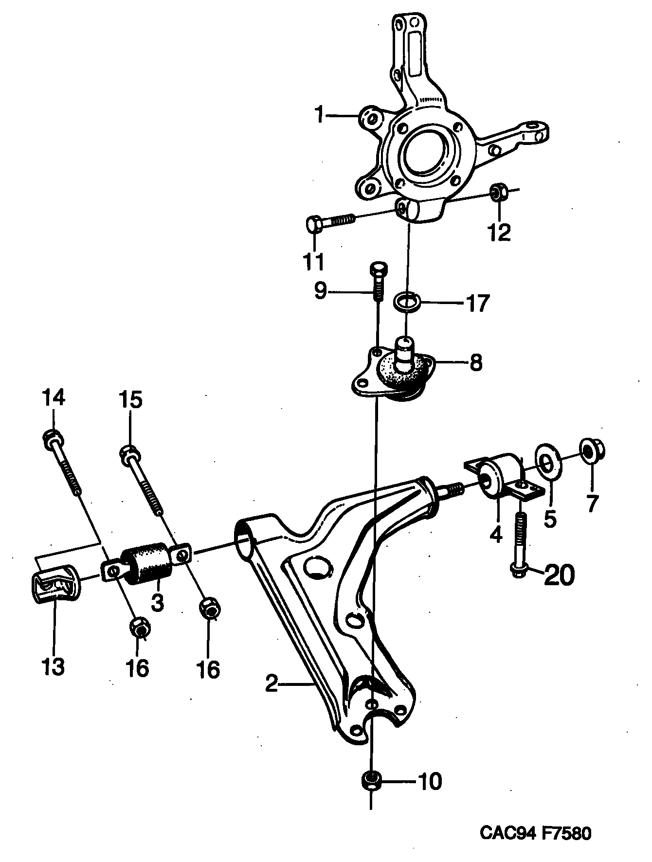 SAAB 8958373* - Рычаг подвески колеса unicars.by