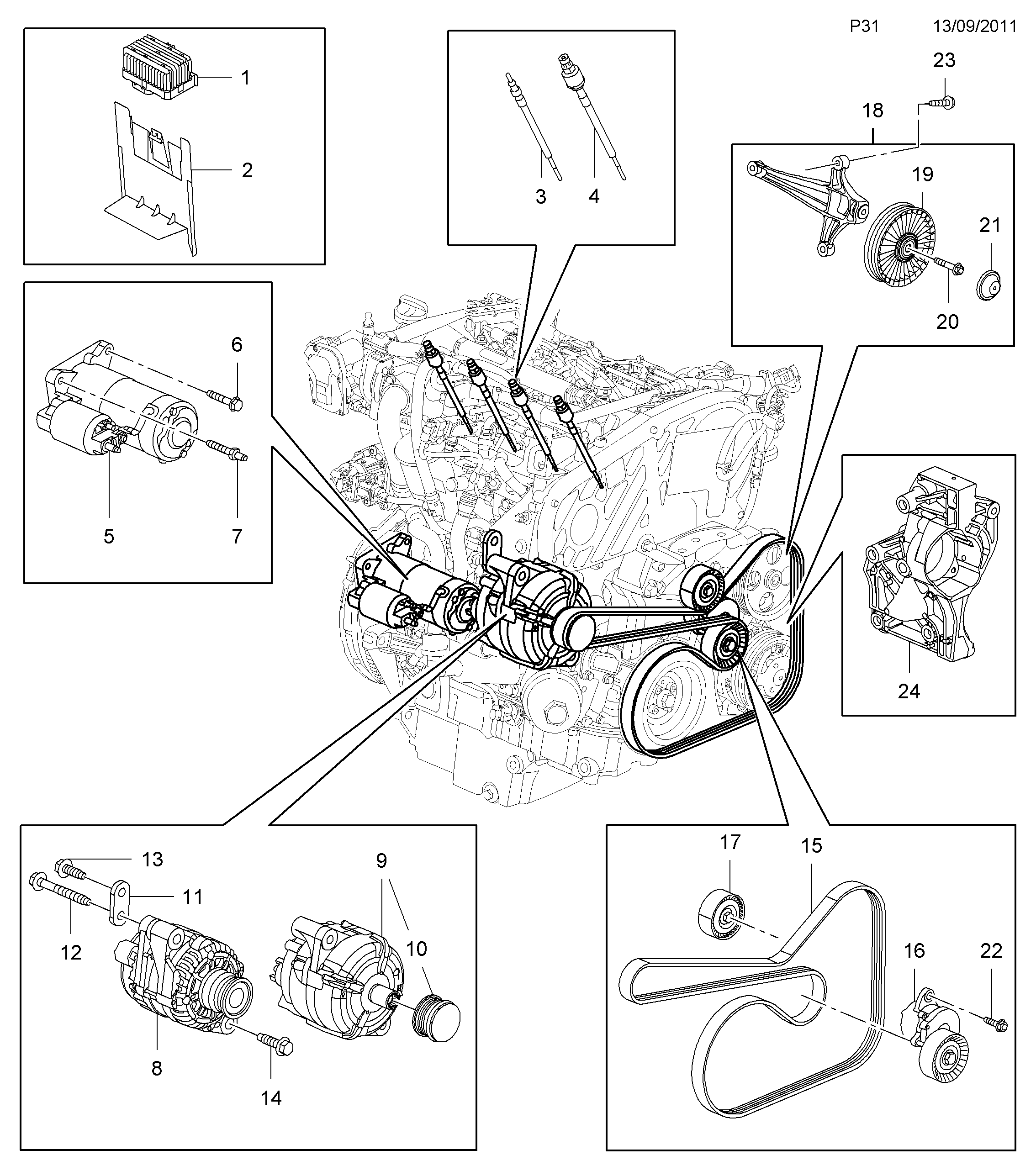 Opel 1237233 - Блок управления, реле, система накаливания unicars.by