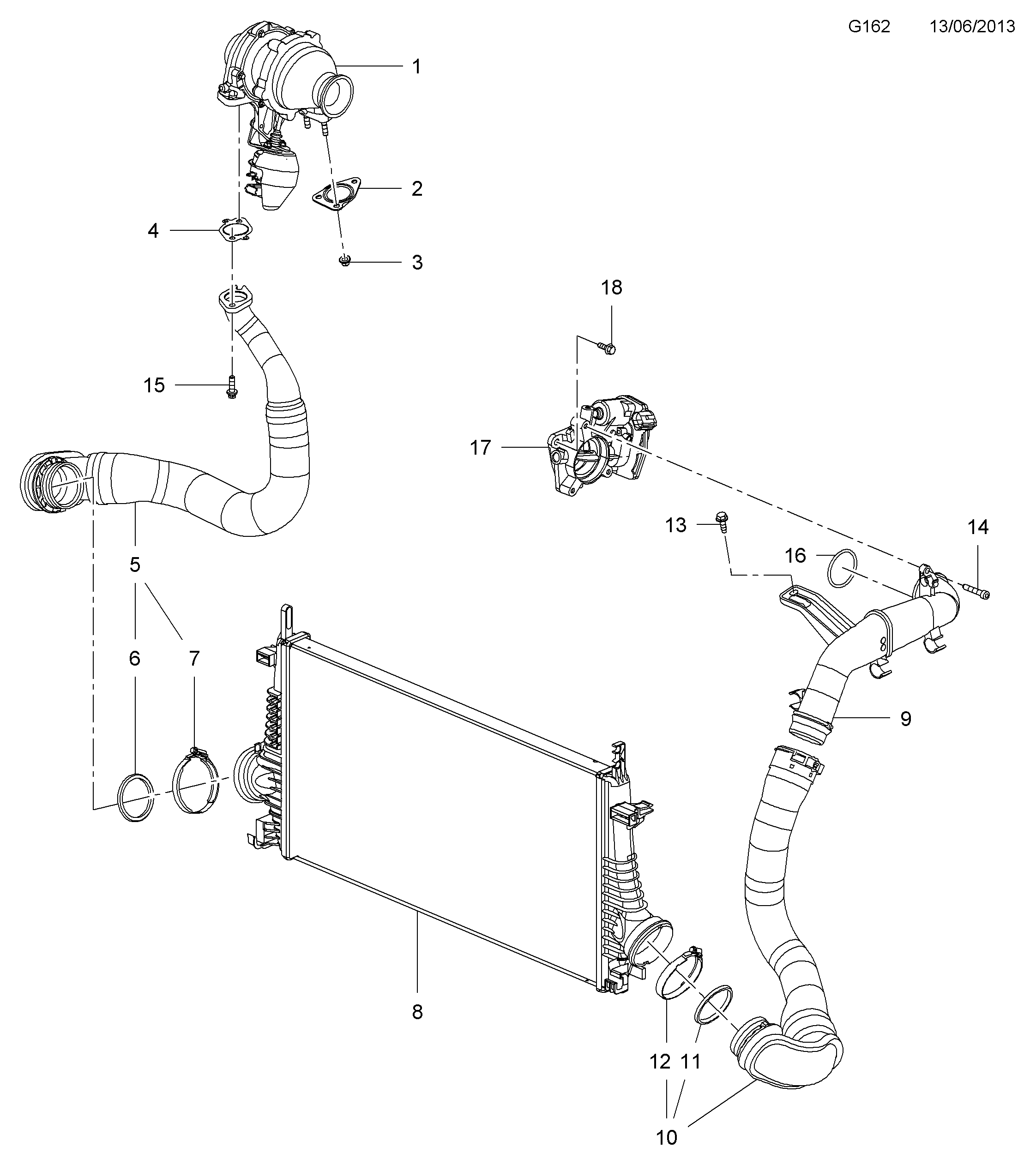 Opel 5860381 - Турбина, компрессор unicars.by