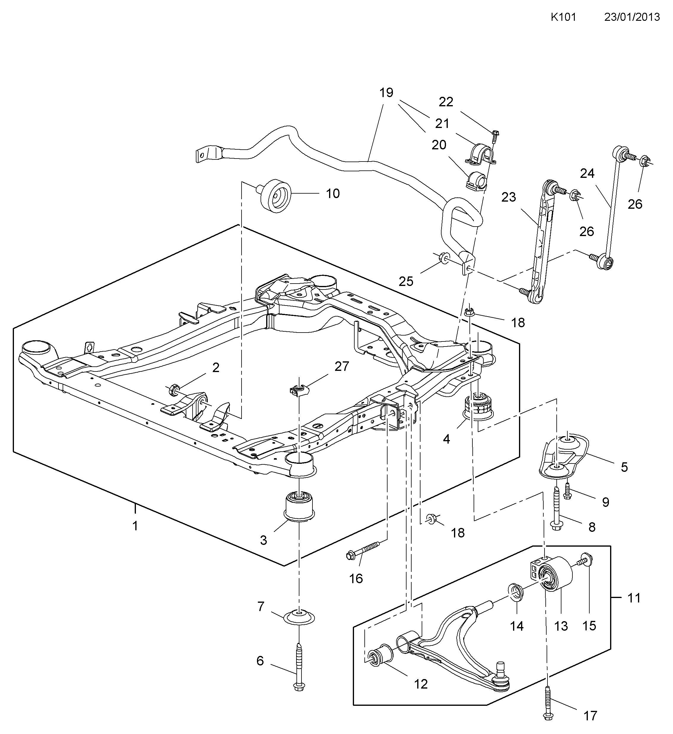 General Motors 3 52 868 - Сайлентблок, рычаг подвески колеса unicars.by