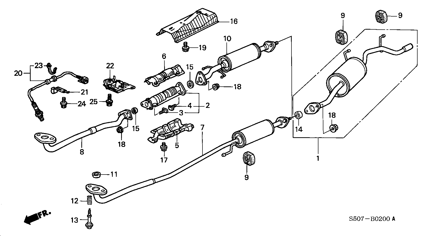 Honda 18215SX0003 - Втулка стабилизатора unicars.by