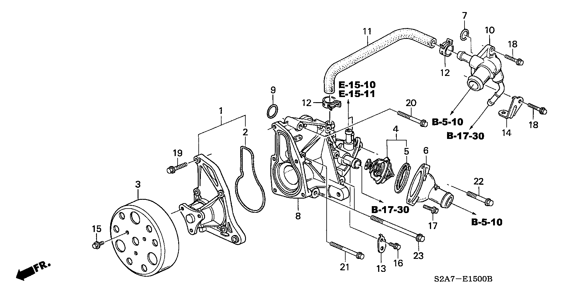 ACURA 19301-PR7-305 - Термостат охлаждающей жидкости / корпус unicars.by