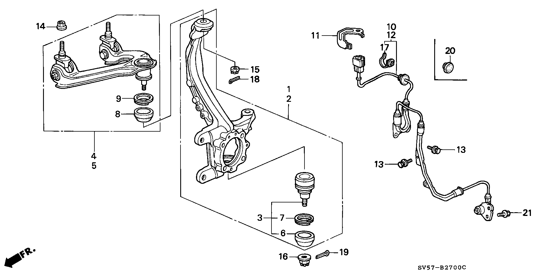 ACURA 51450-SV4-000 - Рычаг подвески колеса unicars.by