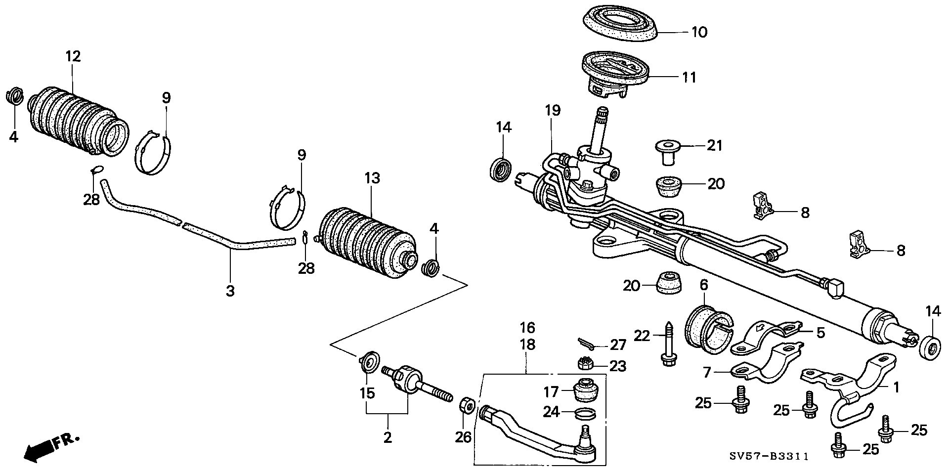 Rover 53540-SV4-003 - Наконечник рулевой тяги, шарнир unicars.by