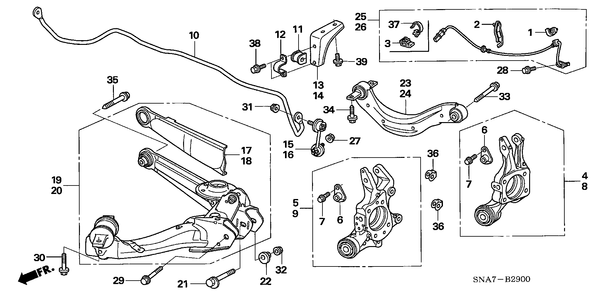 MAZDA 52320-SNA-A01 - Тяга / стойка, стабилизатор unicars.by