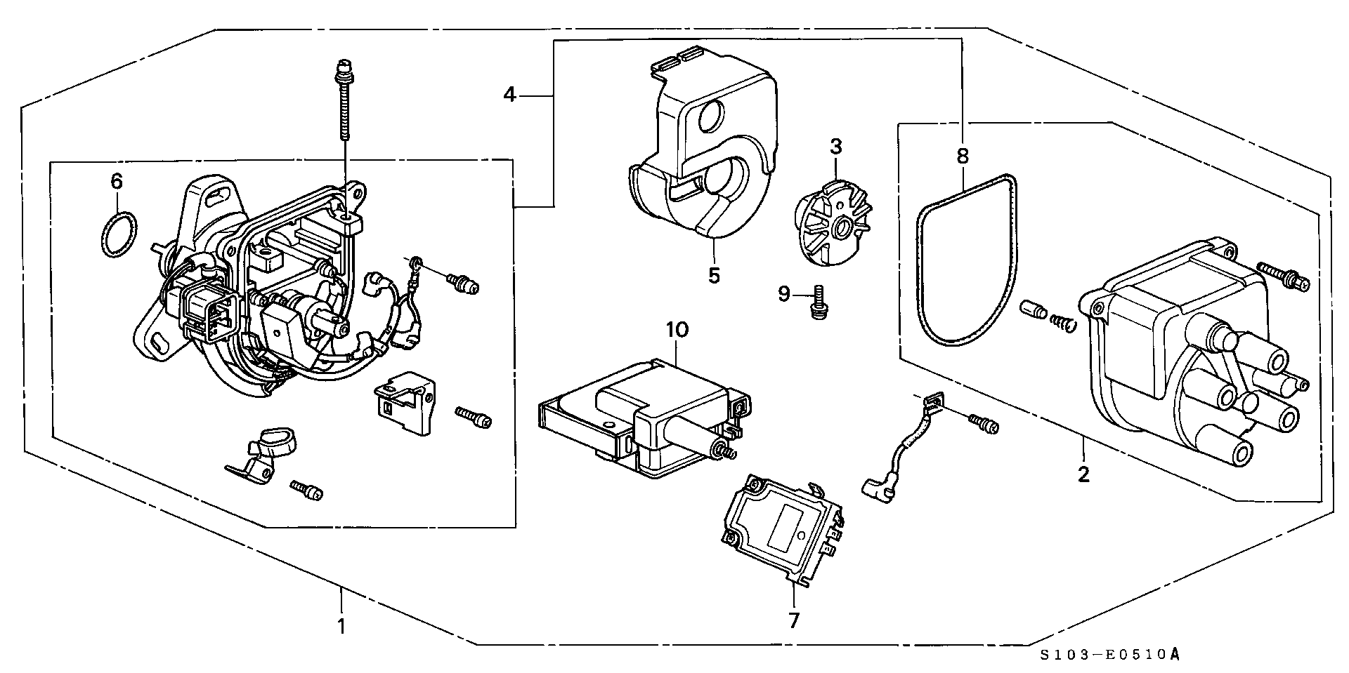 Honda 30130-P75-006 - Коммутатор, система зажигания unicars.by