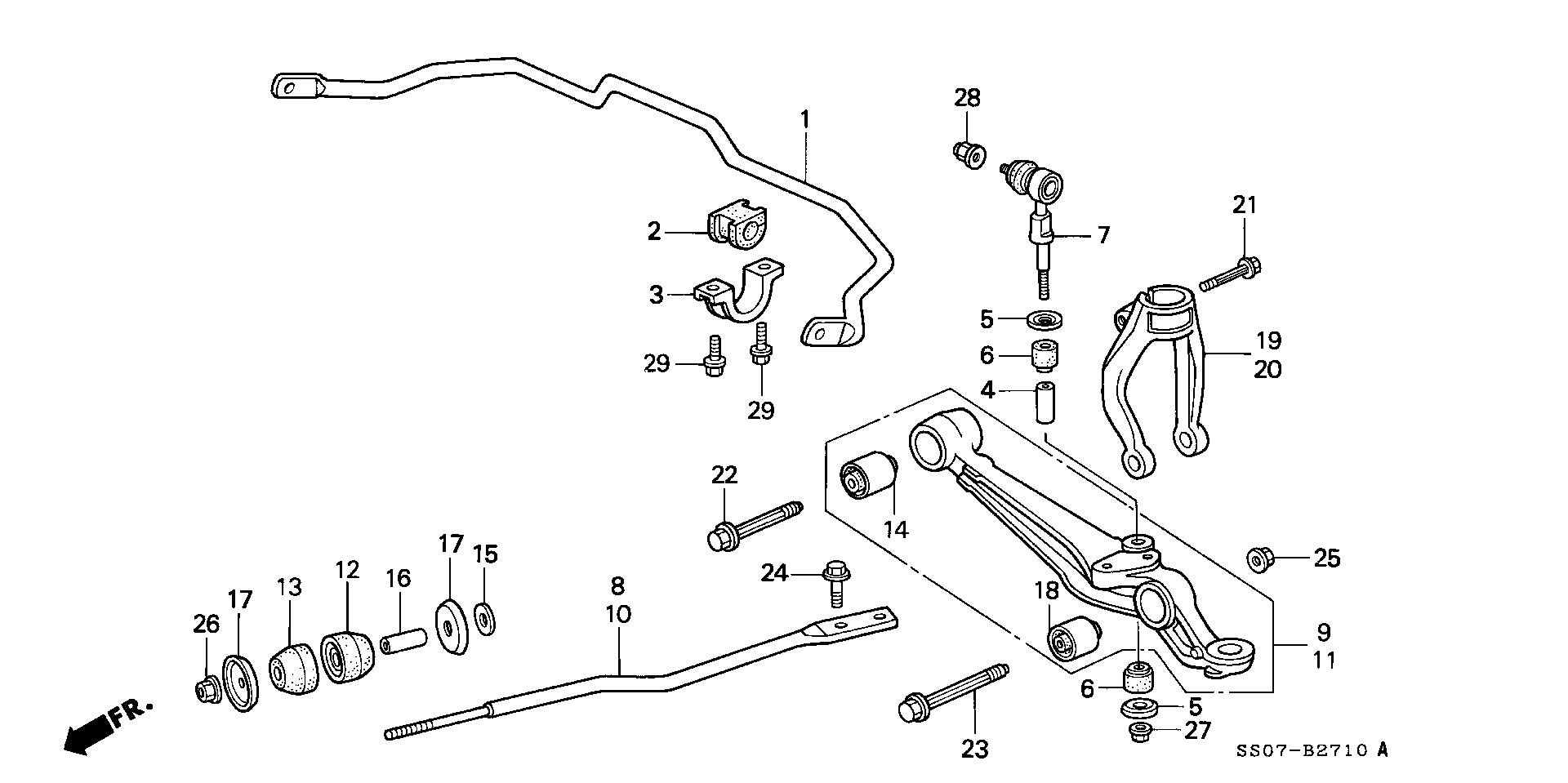 Rover 51393-SL5-013 - Сайлентблок, рычаг подвески колеса unicars.by