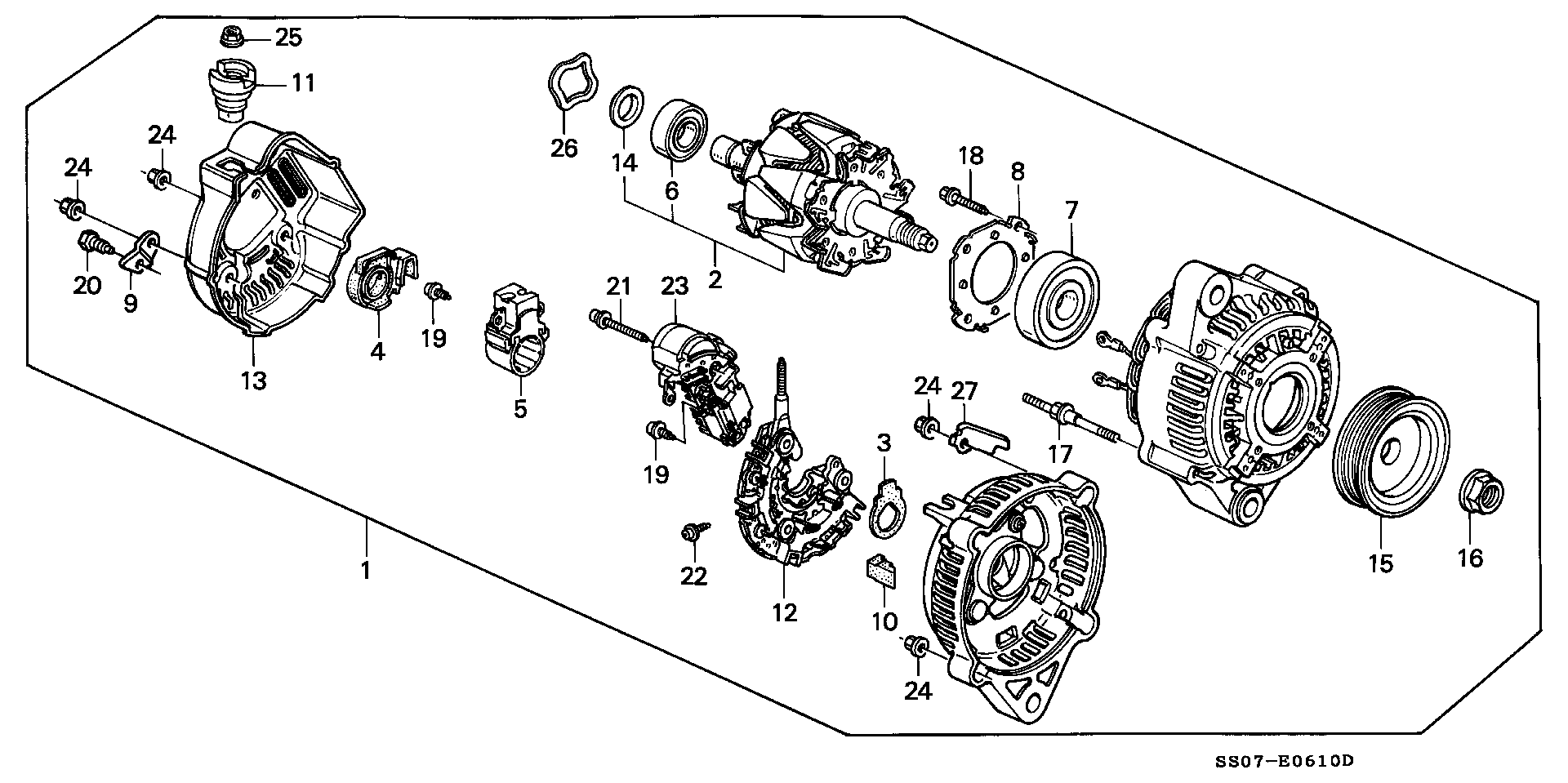 Honda 31100-P11-E02 - Генератор unicars.by