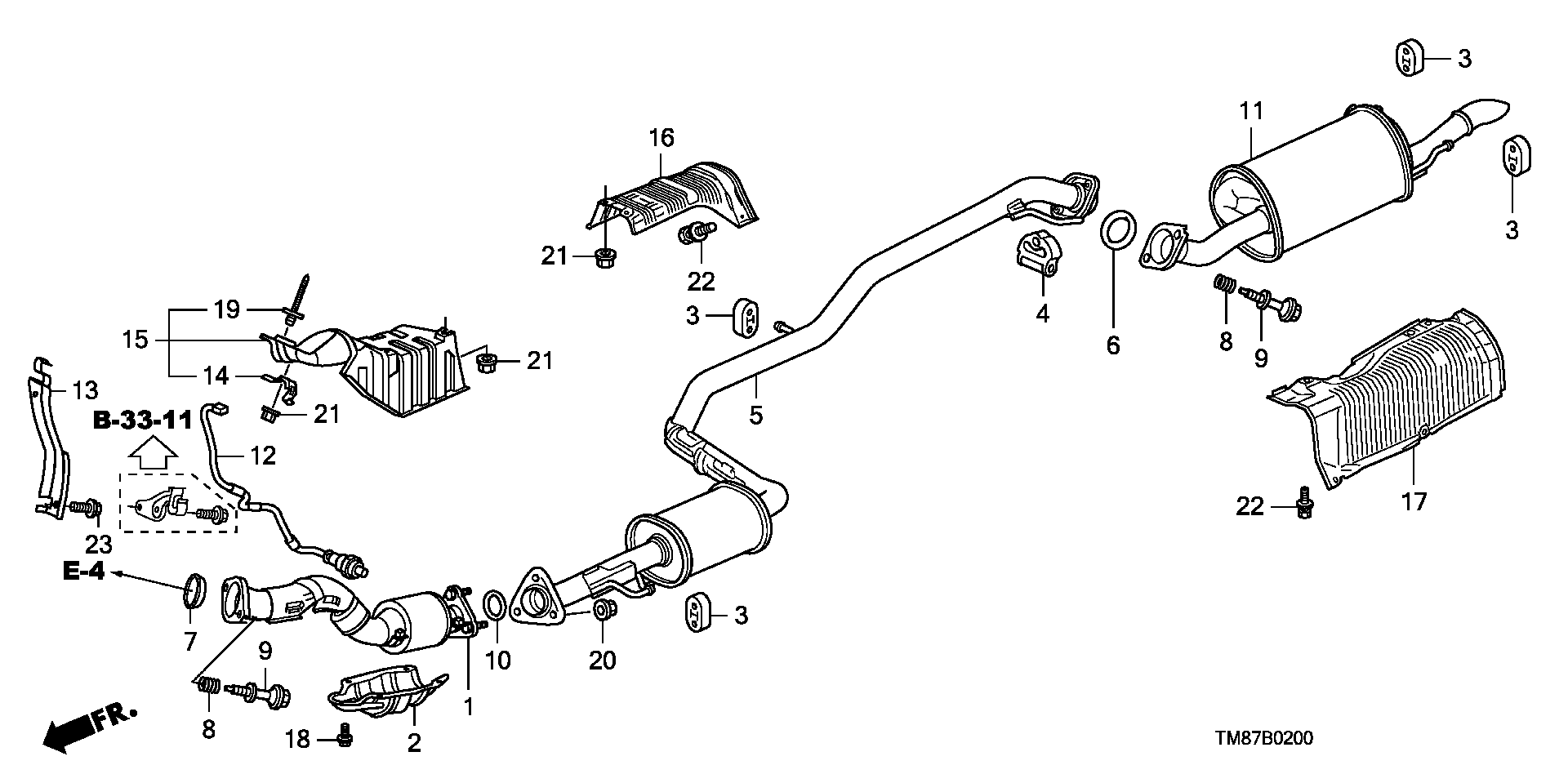 Honda 36532-RB0-004 - Лямбда-зонд, датчик кислорода unicars.by