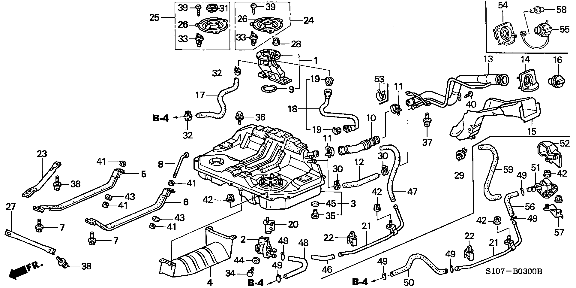 Honda 17040S10A01 - Топливный насос unicars.by