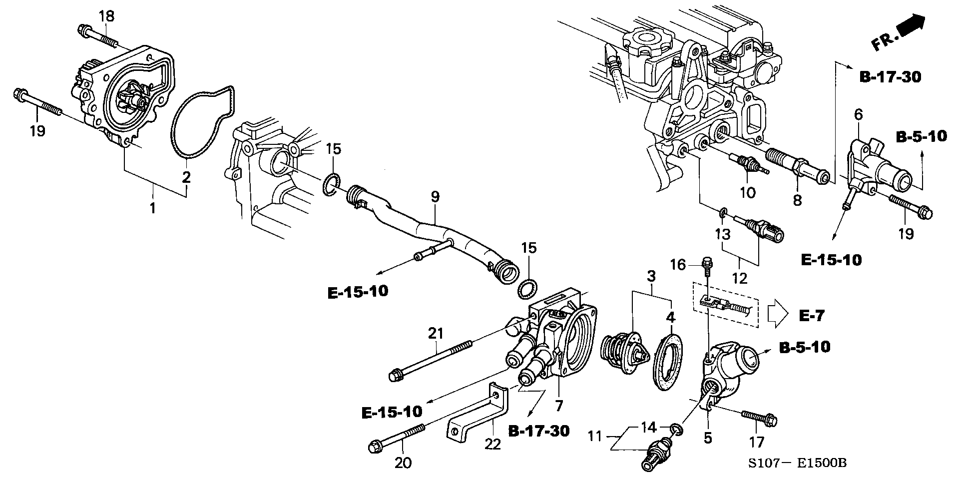 Honda 19301-P08-315 - Термостат охлаждающей жидкости / корпус unicars.by