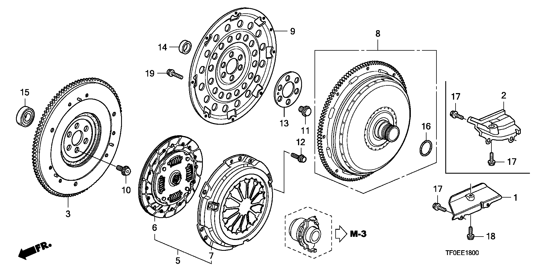 Honda 22300-RB0-005 - Нажимной диск сцепления unicars.by