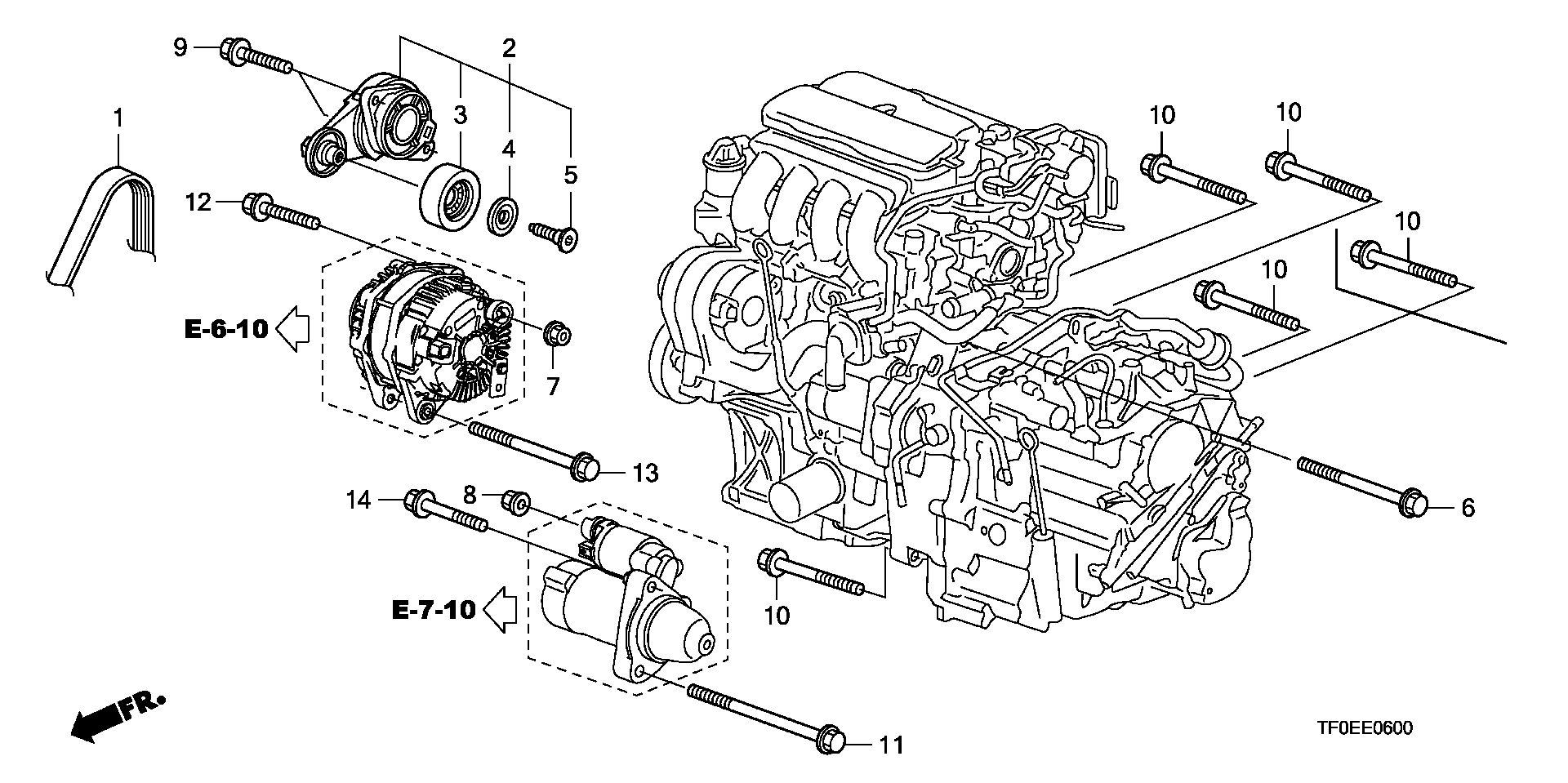 Honda 31110-RB0-G01 - Поликлиновой ремень unicars.by